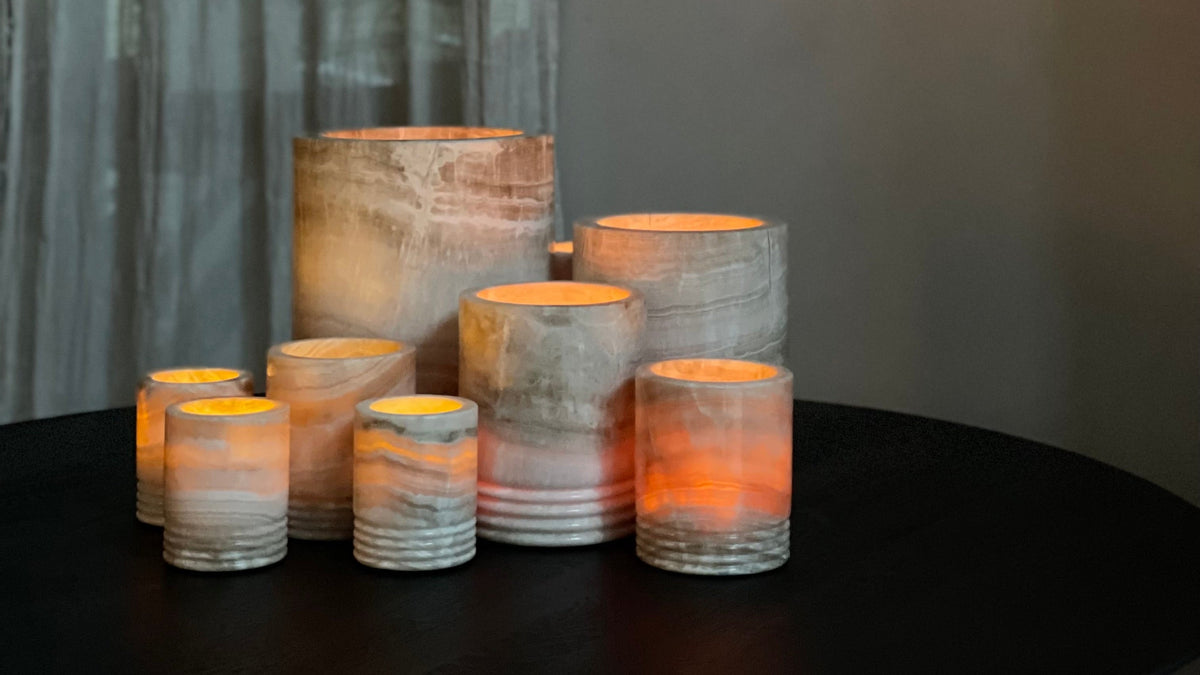 Onyx set op eettafel
