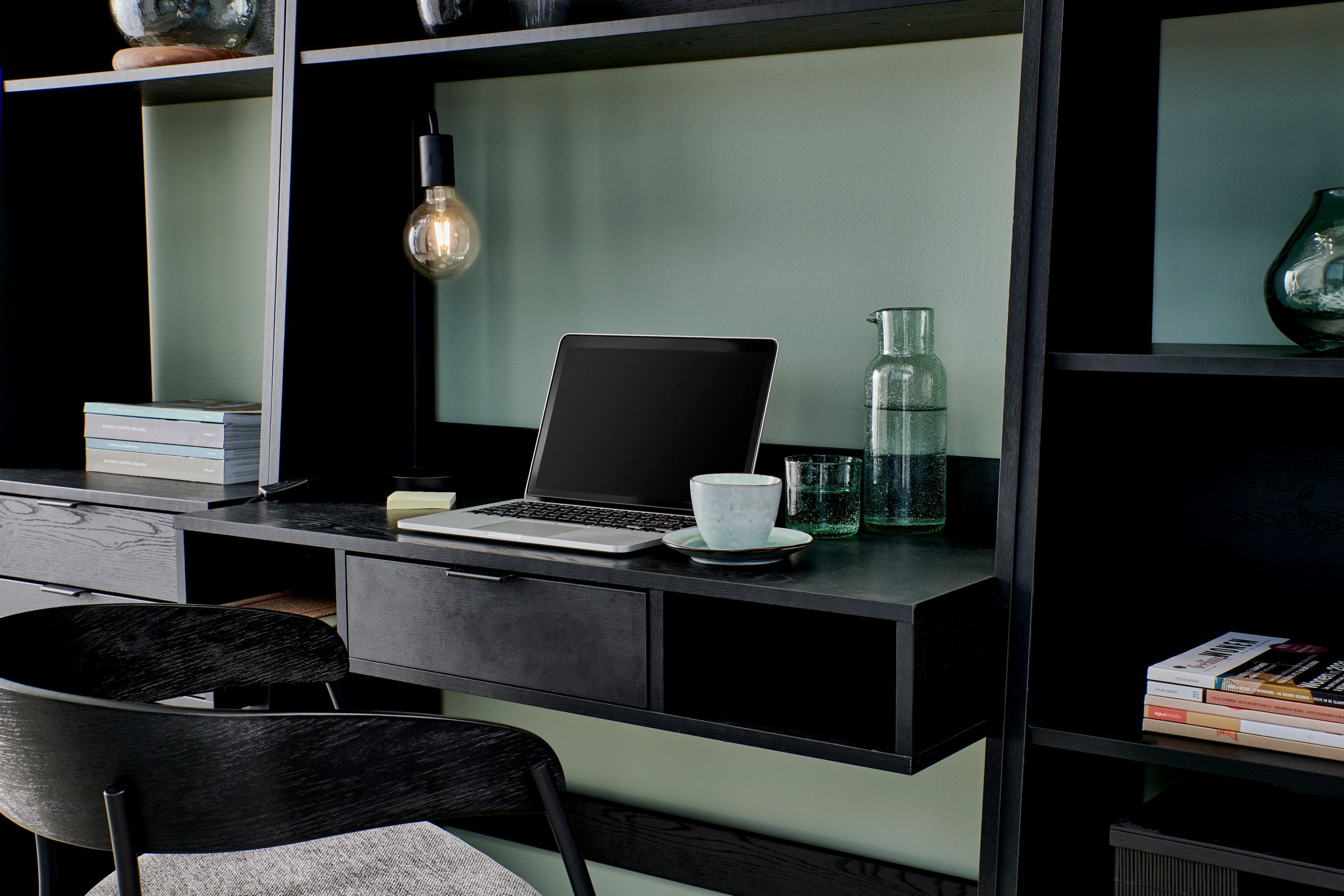 Glazen lichtgroen - set van 6