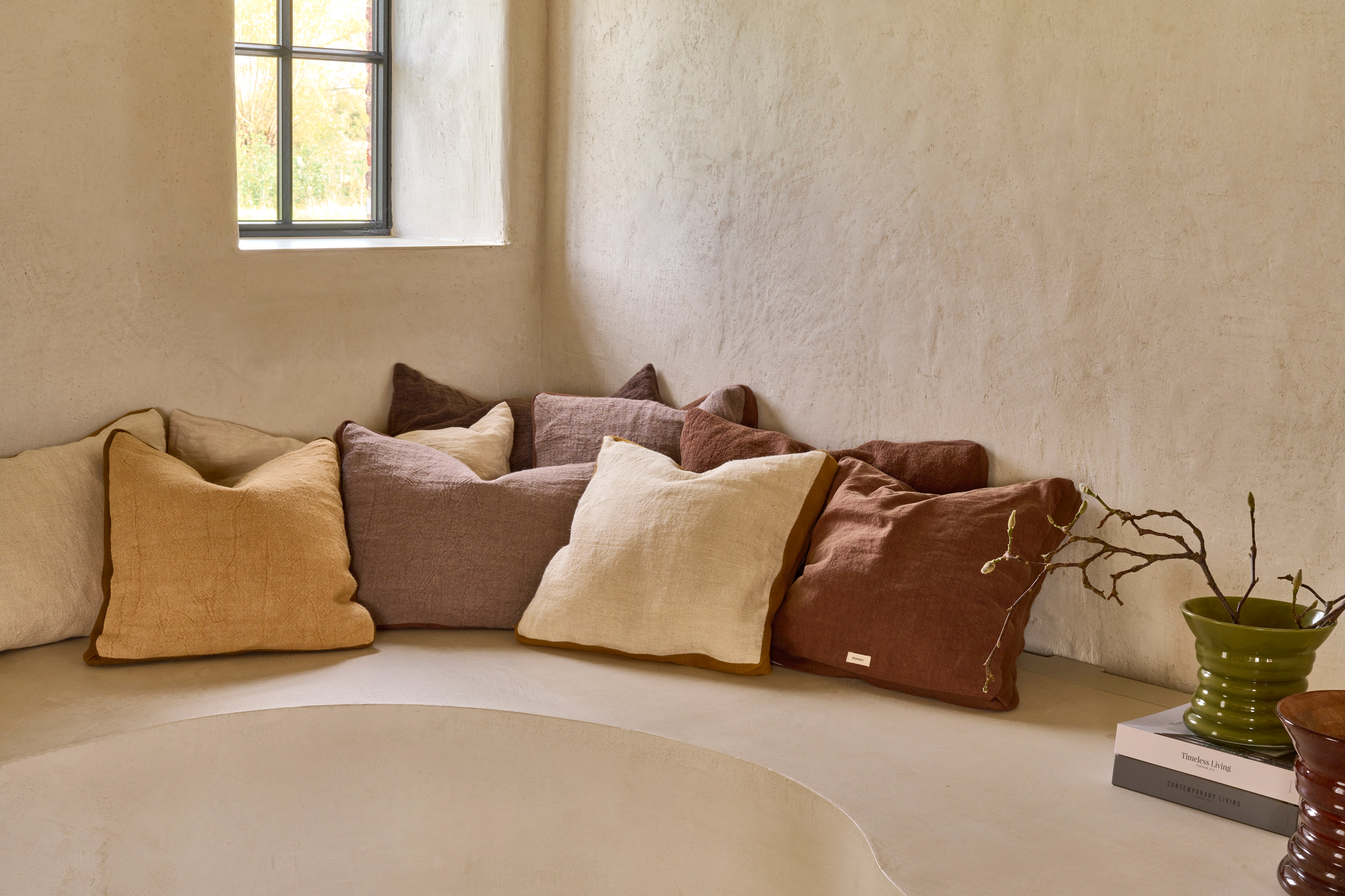 Coussin Aude - chocolat