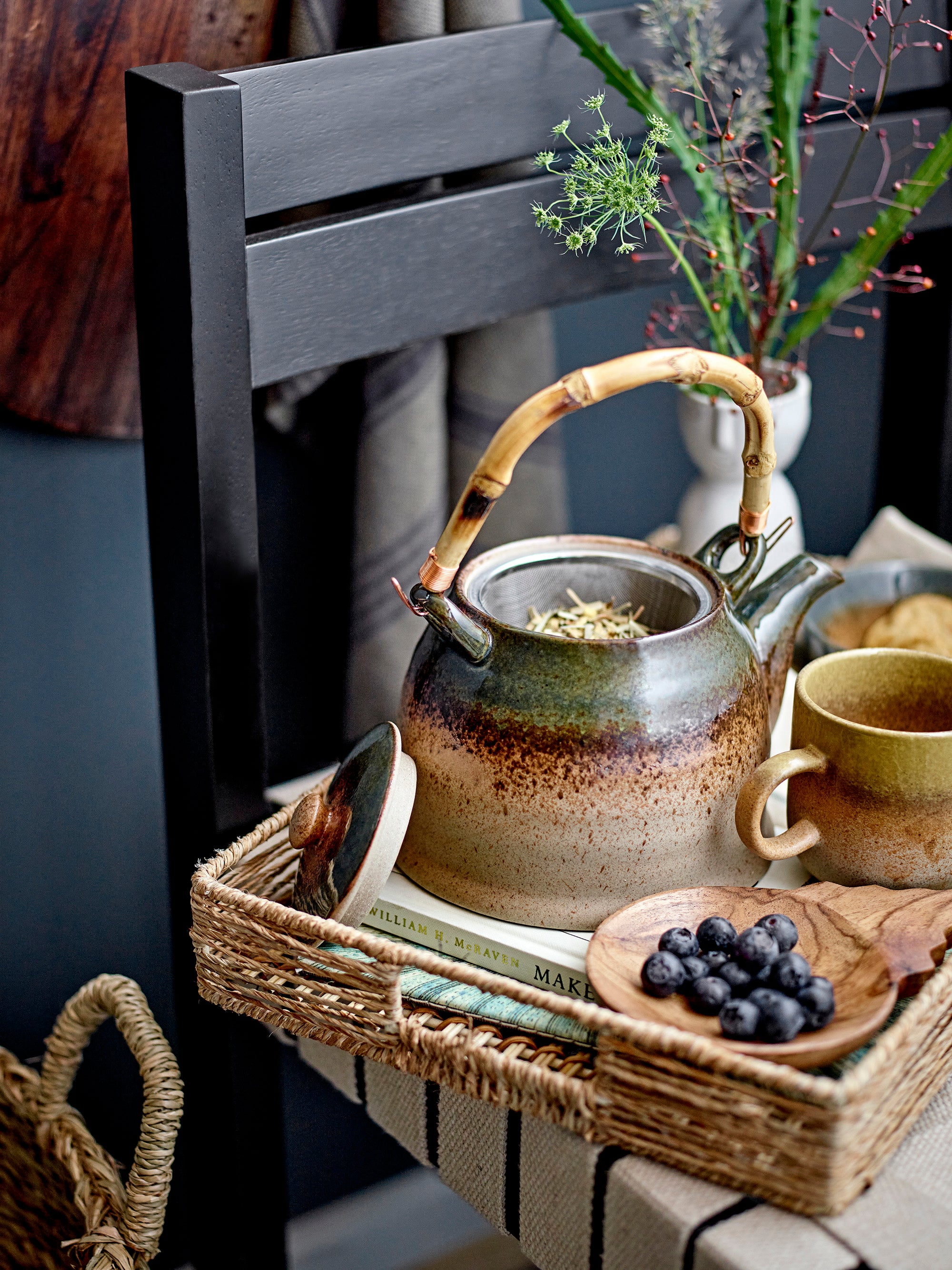 Theepot Aura mosgroen