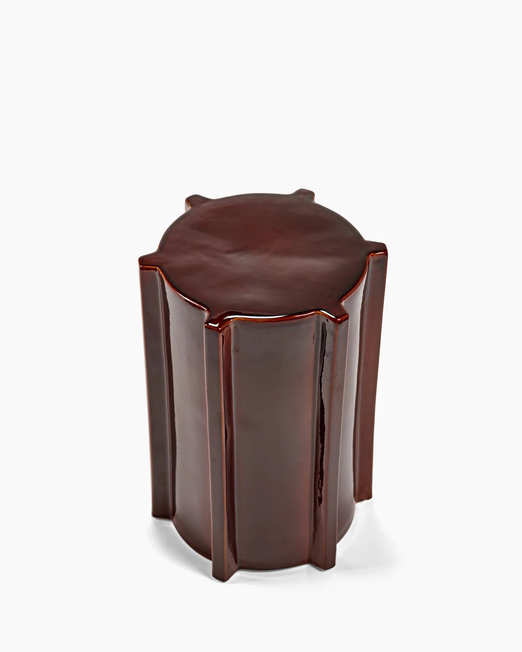 Table d'appoint Pawn marron foncé