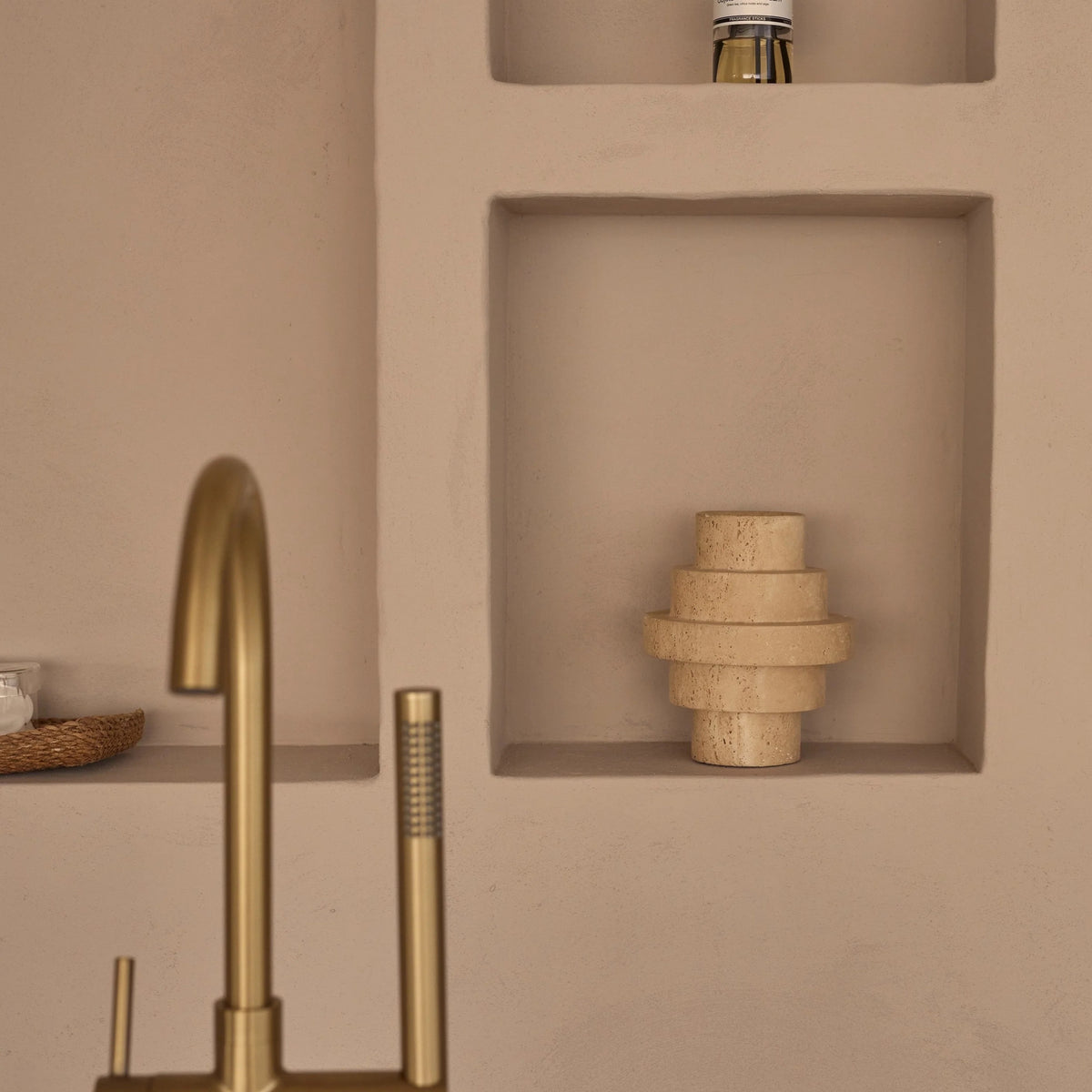Travertine vase