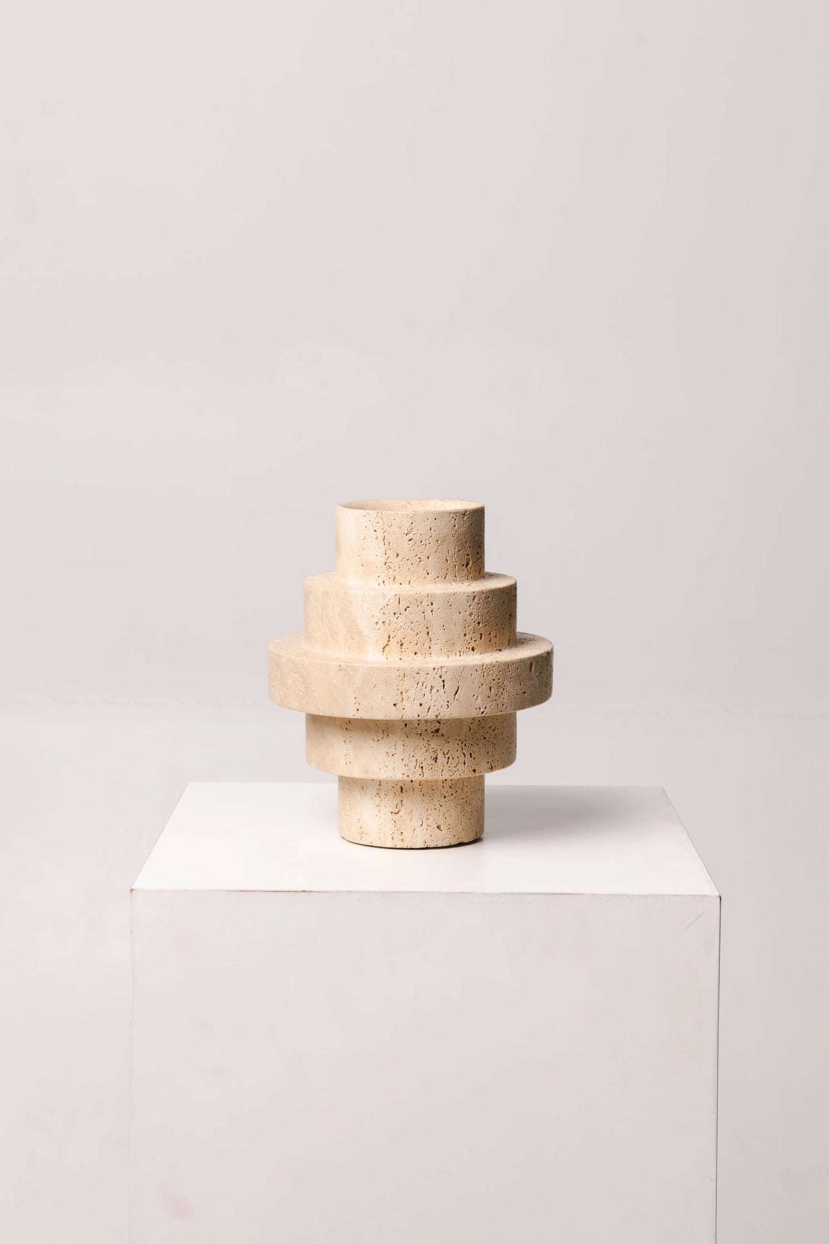 Travertine vase