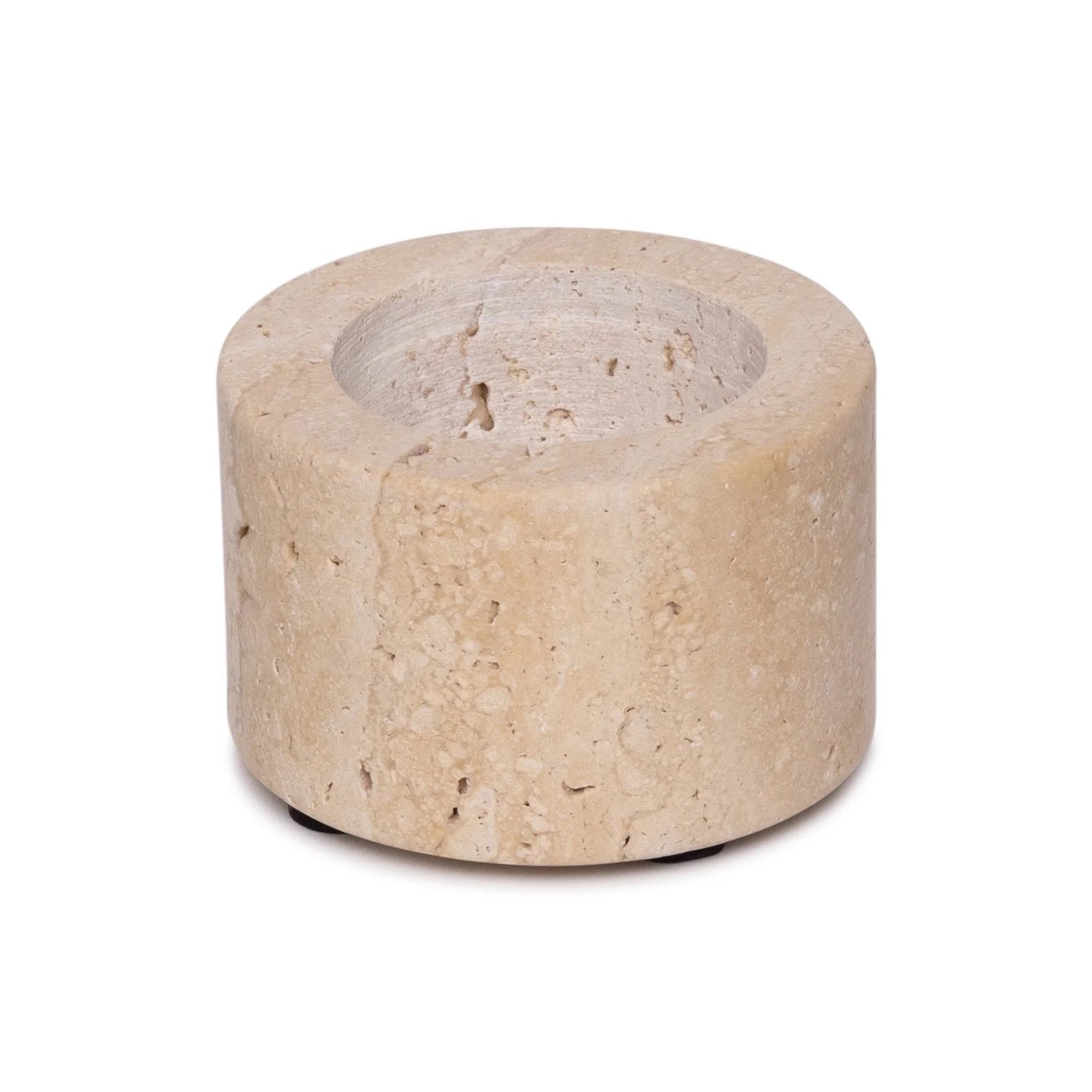 Candlestick waxinelights travertine S