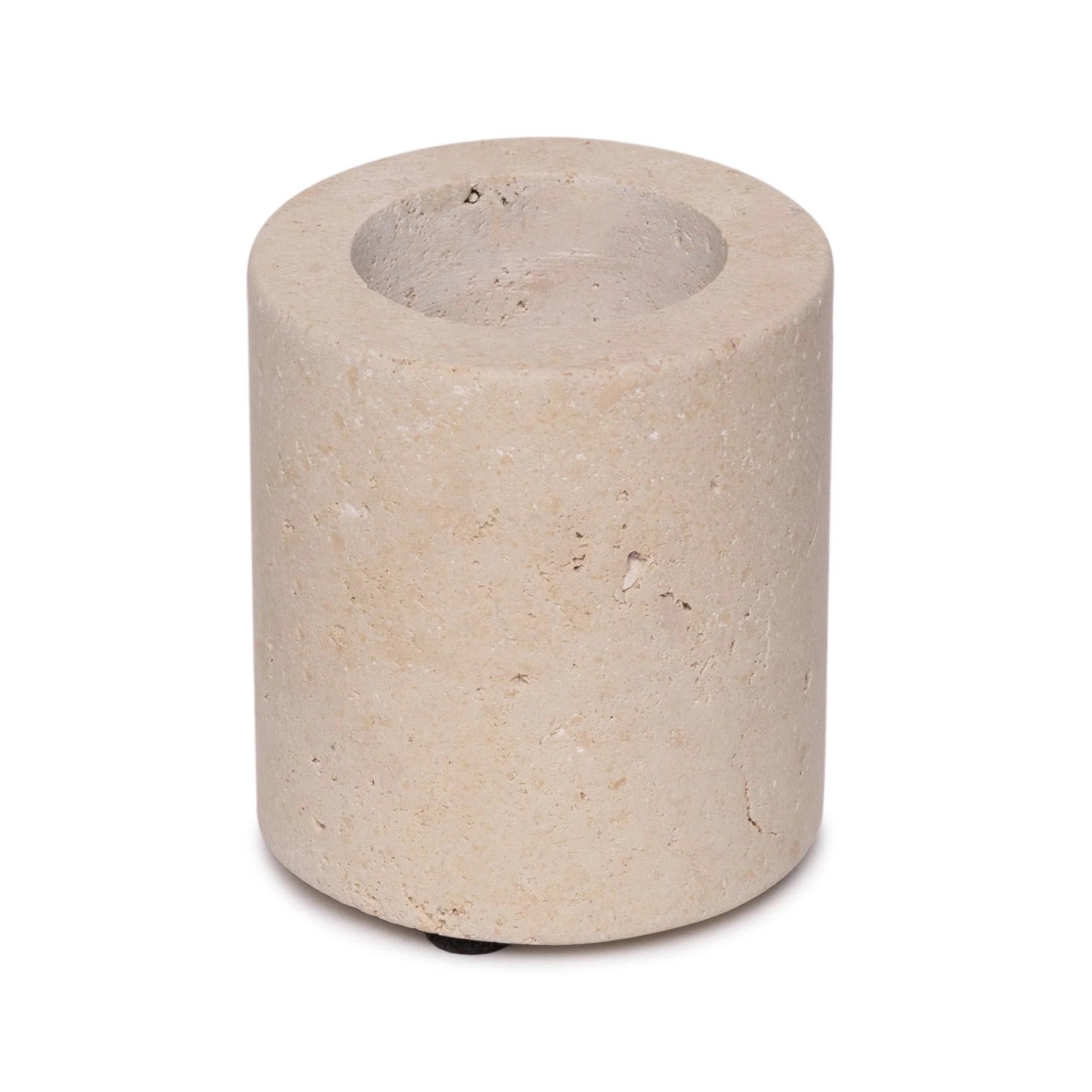 Candlestick waxinelights travertine M