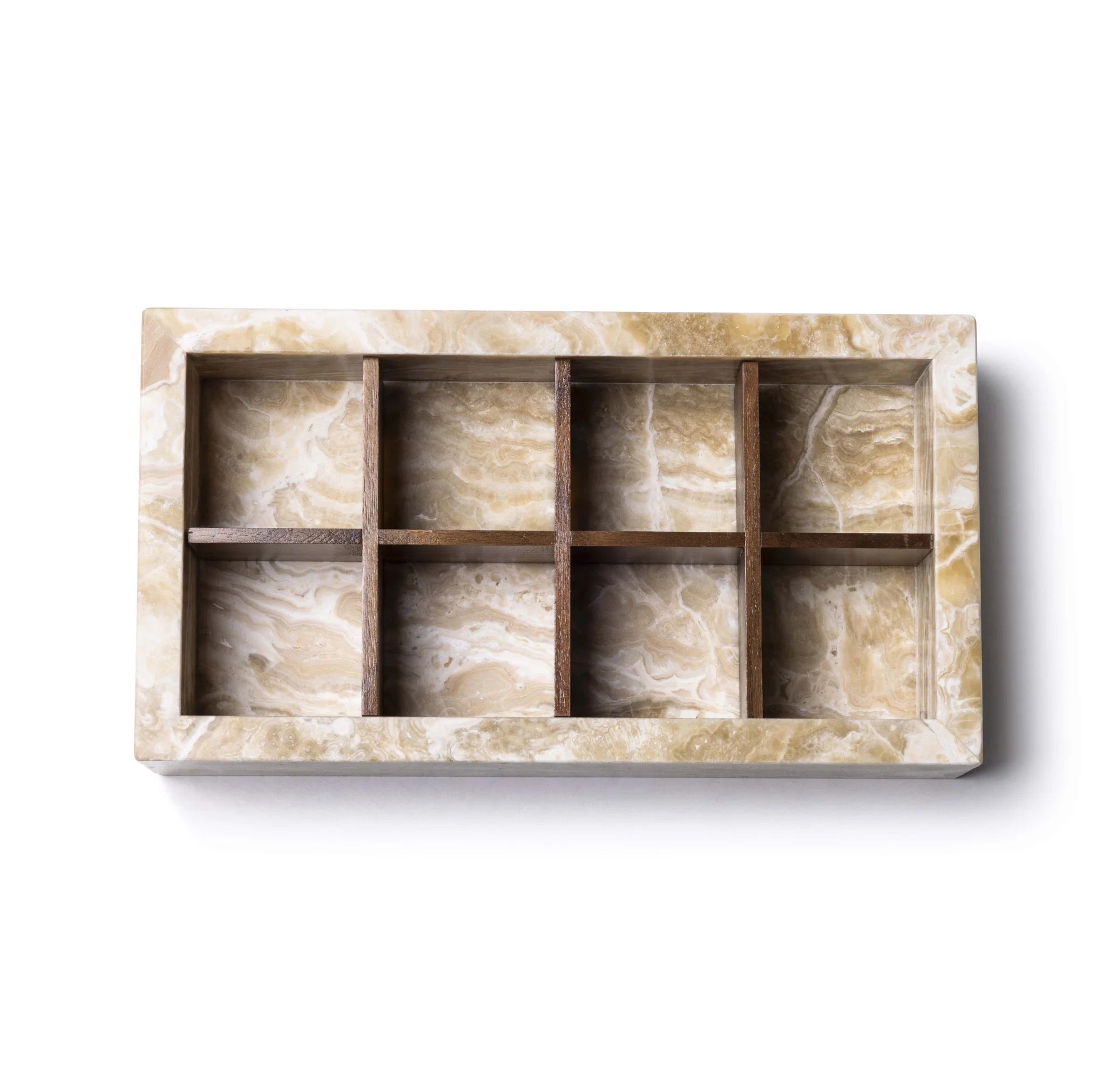Organisateur en onyx beige
