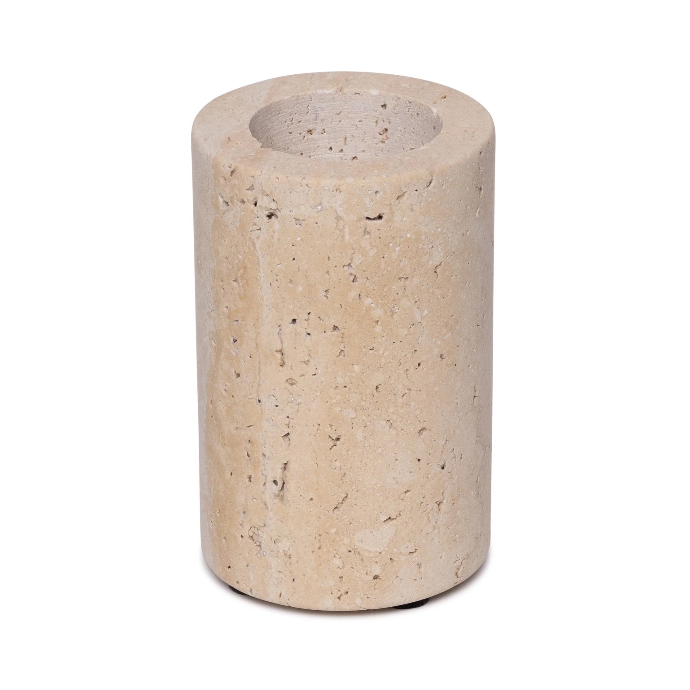 Candlestick waxinelights travertine L