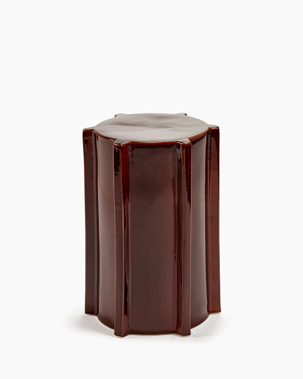 Table d'appoint Pawn marron foncé