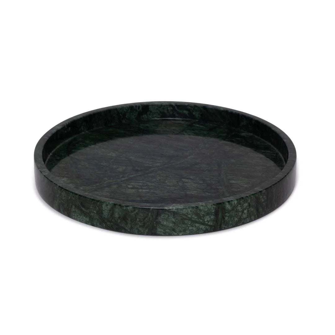 Tray green marble