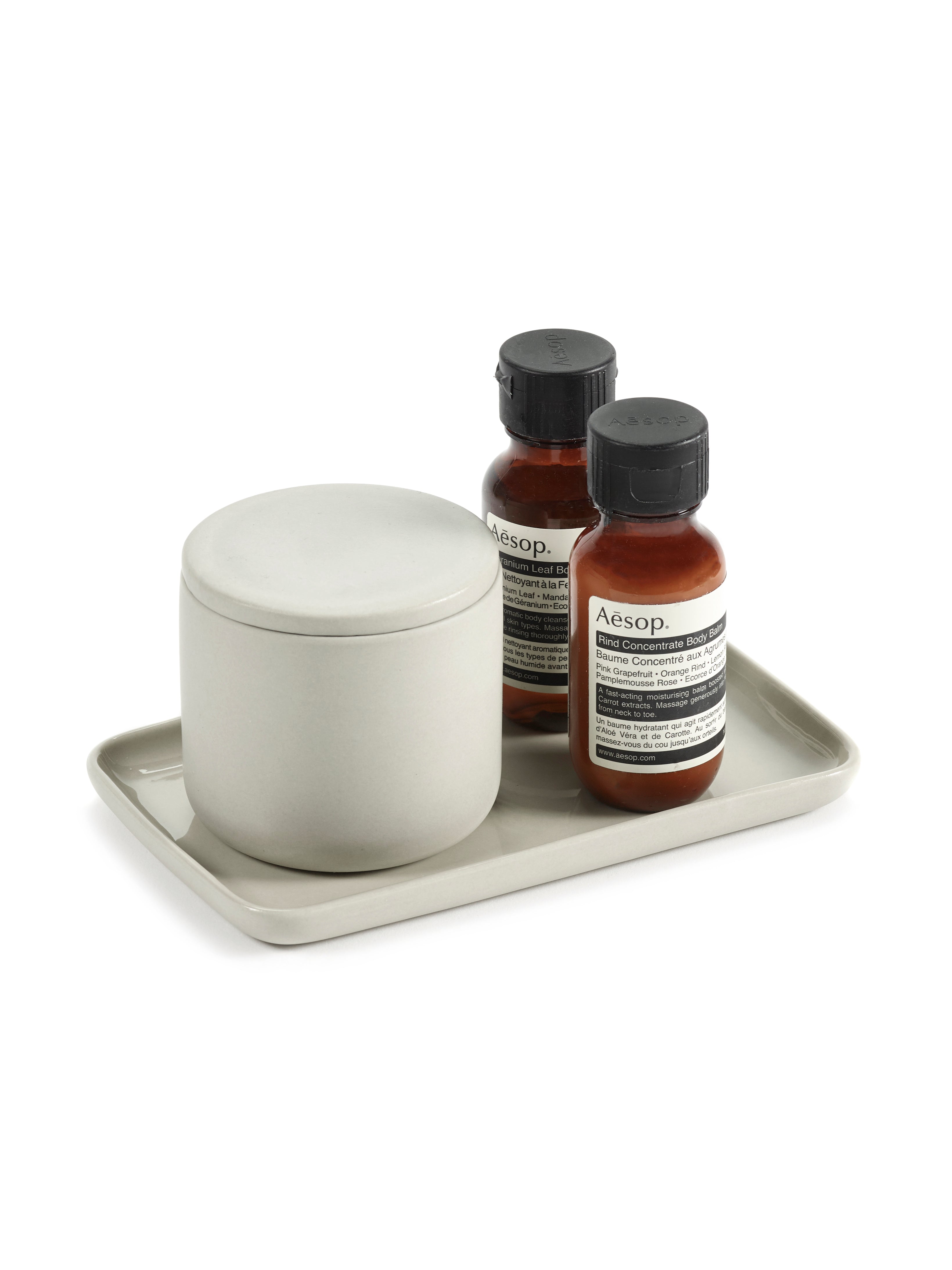 Petite boite de rangement avec couvercle gris - Bertrand Lejoly