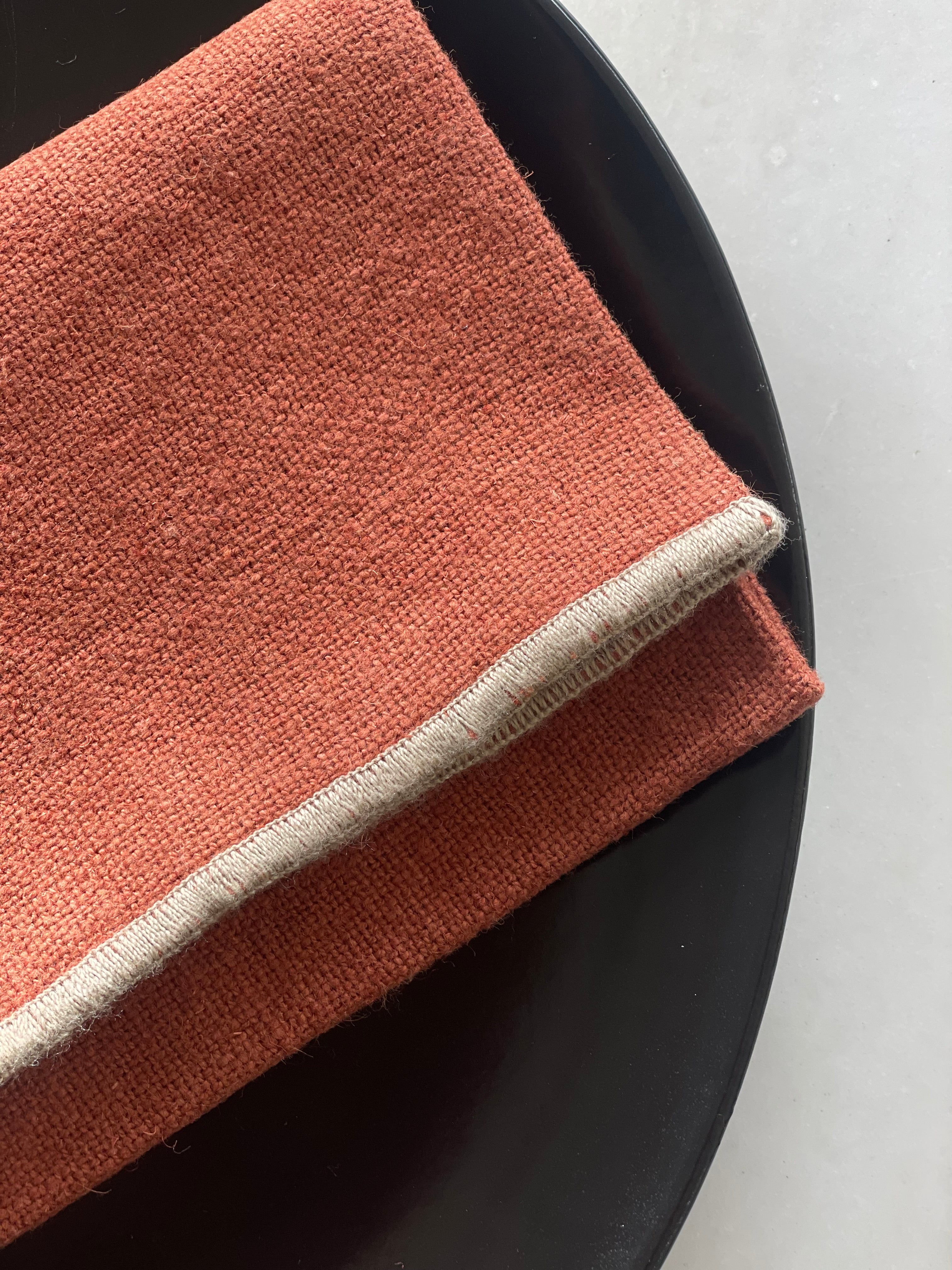 Linnen serviette - set van 4 - Terracotta