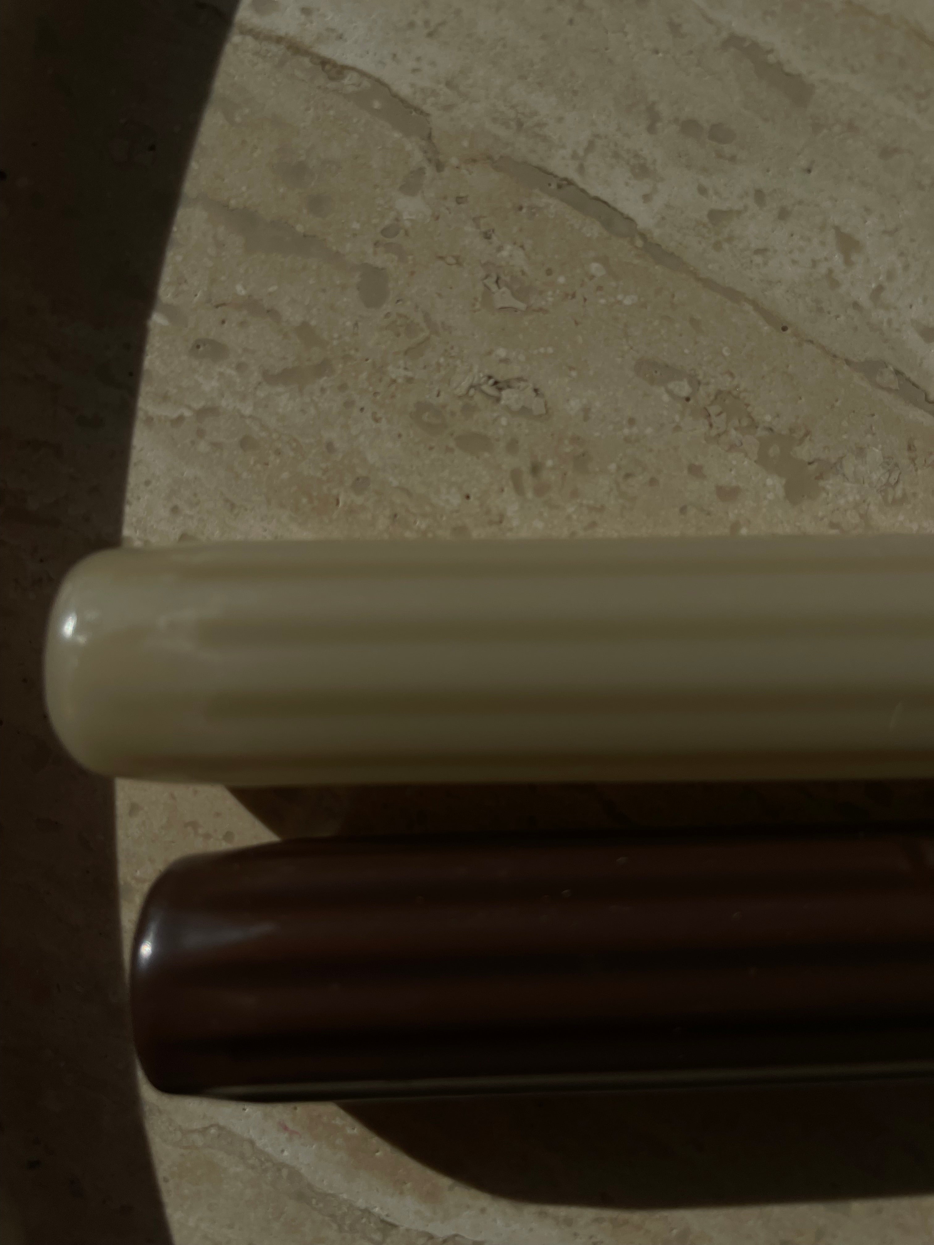 Dinner candle 2.1 cm grooved - Pistachio