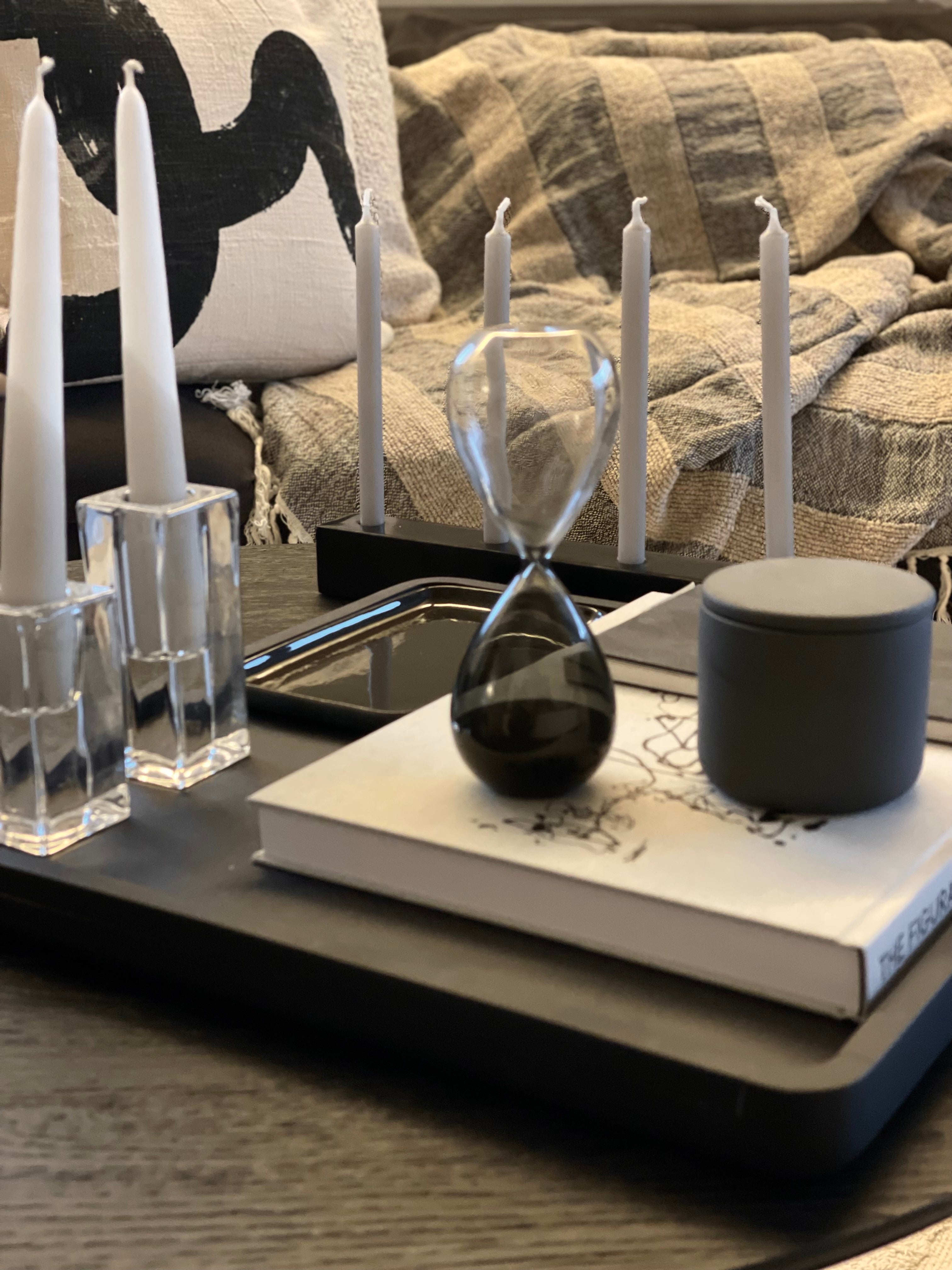 Pencil candles Linnen