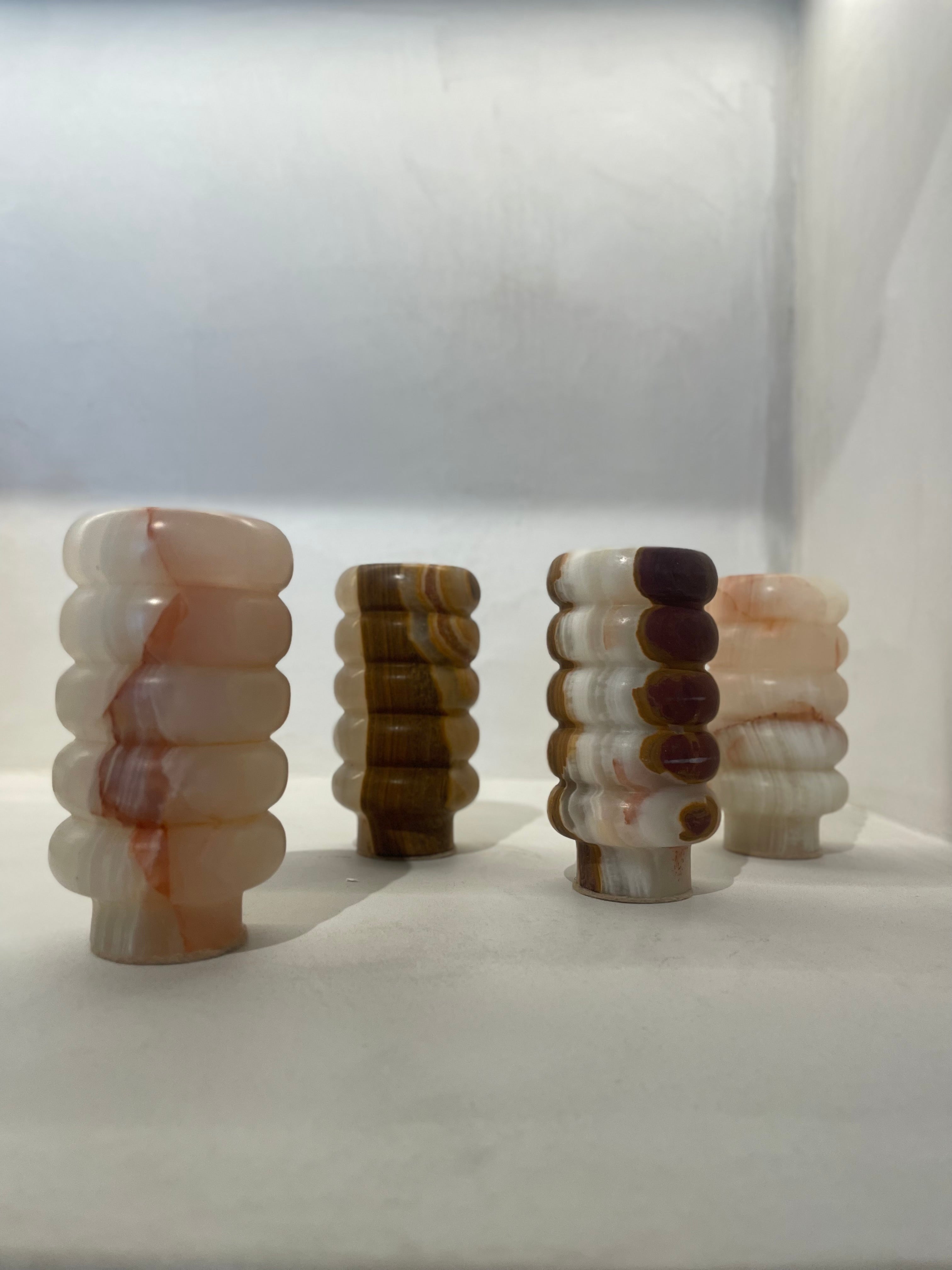Onyx mini vase - Brown