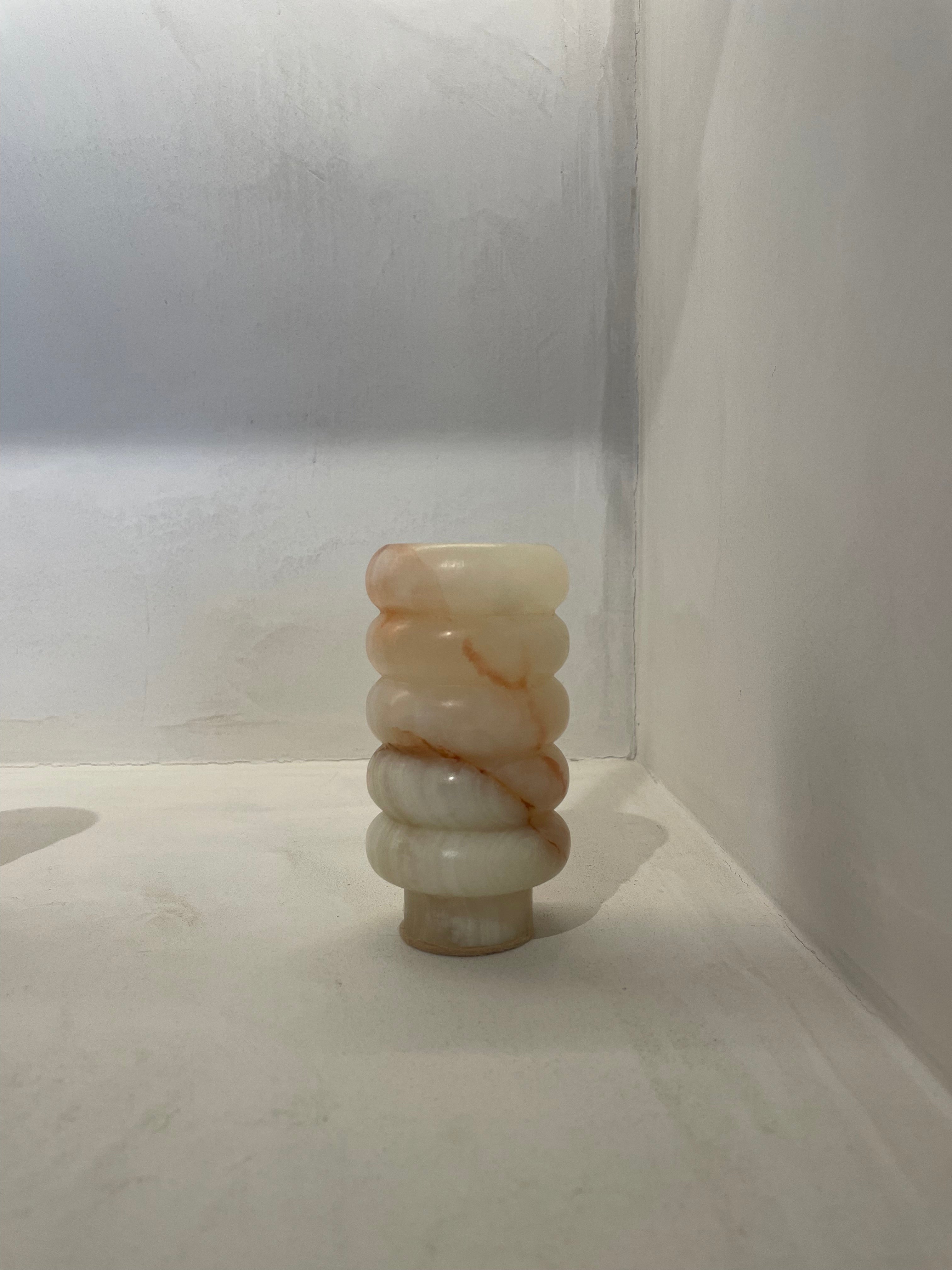 Onyx mini vase - Brown