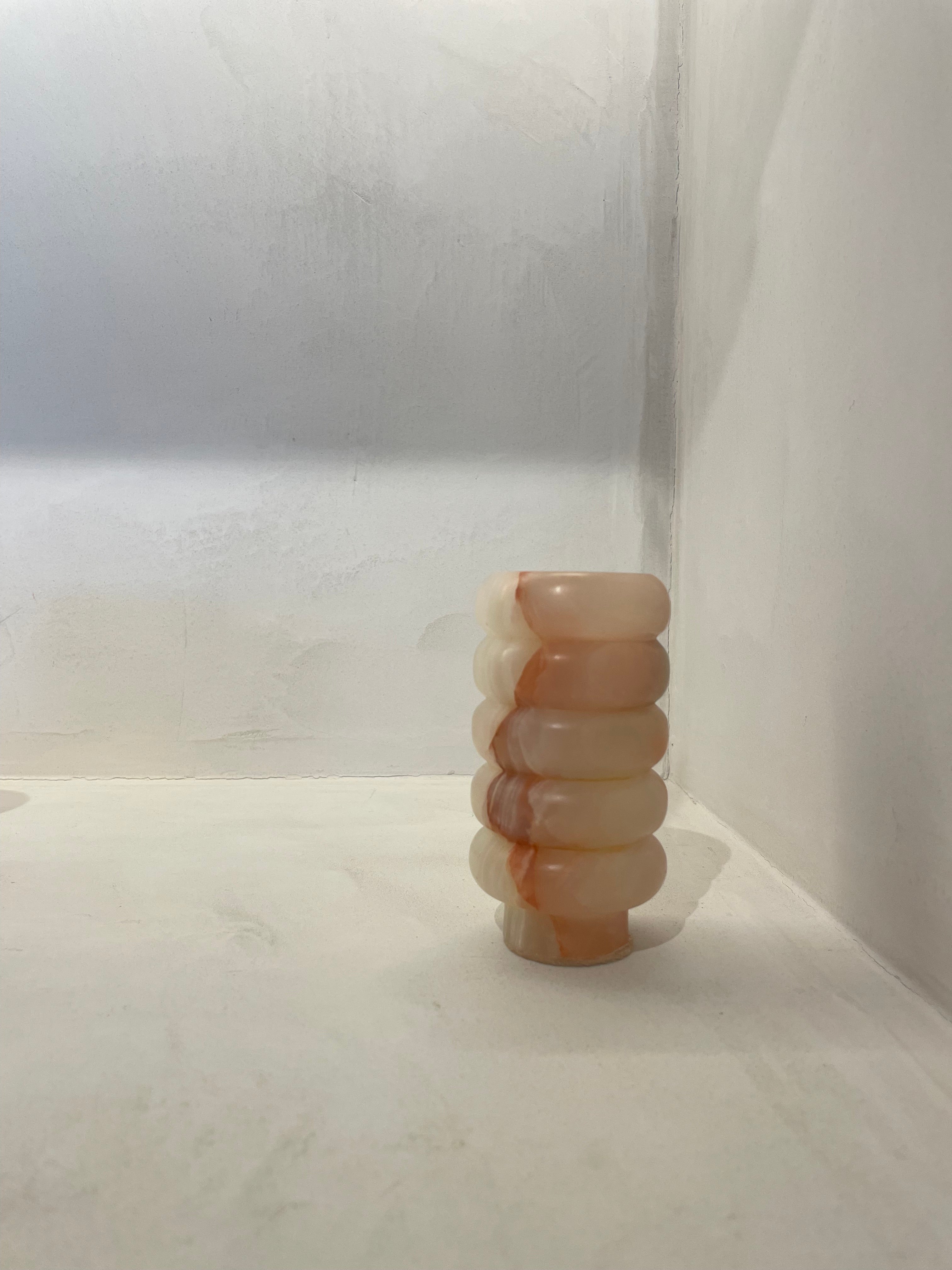 Onyx mini vase - Brown