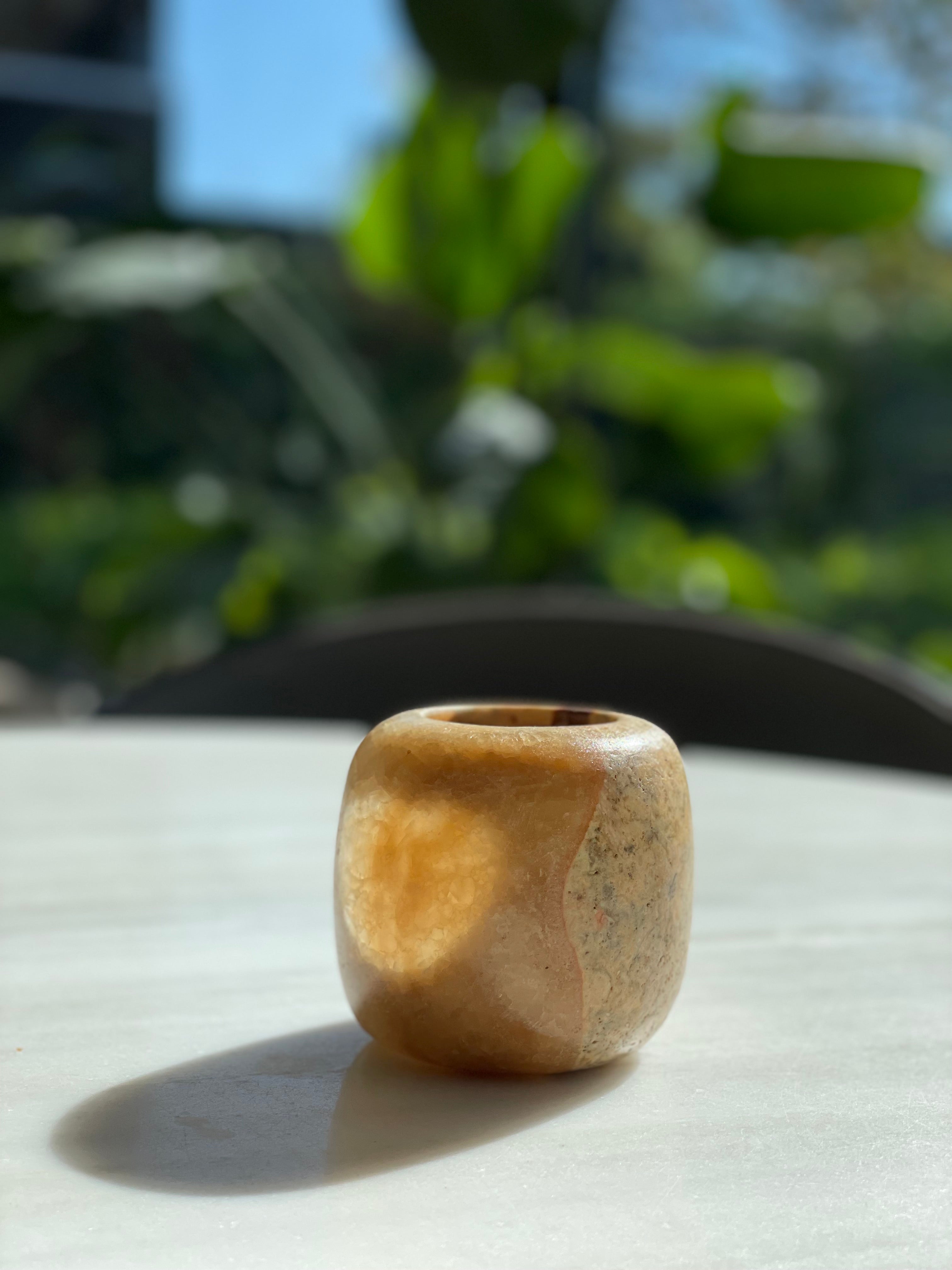 Egyptian alabaster sphere