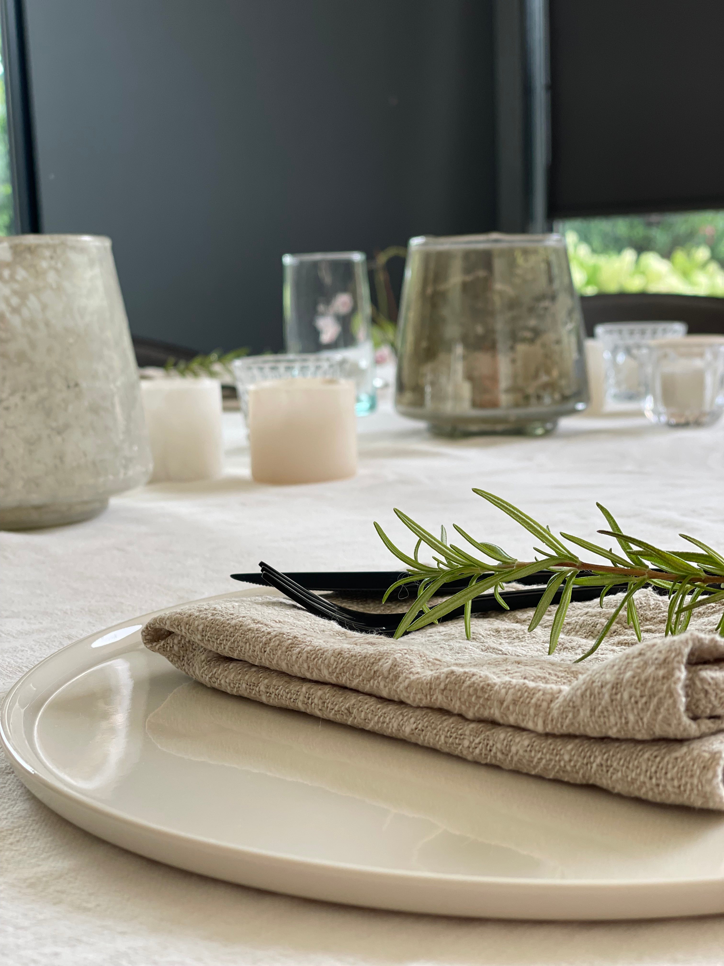 Laag bord Cena L - Vincent Van Duysen - Set van 4