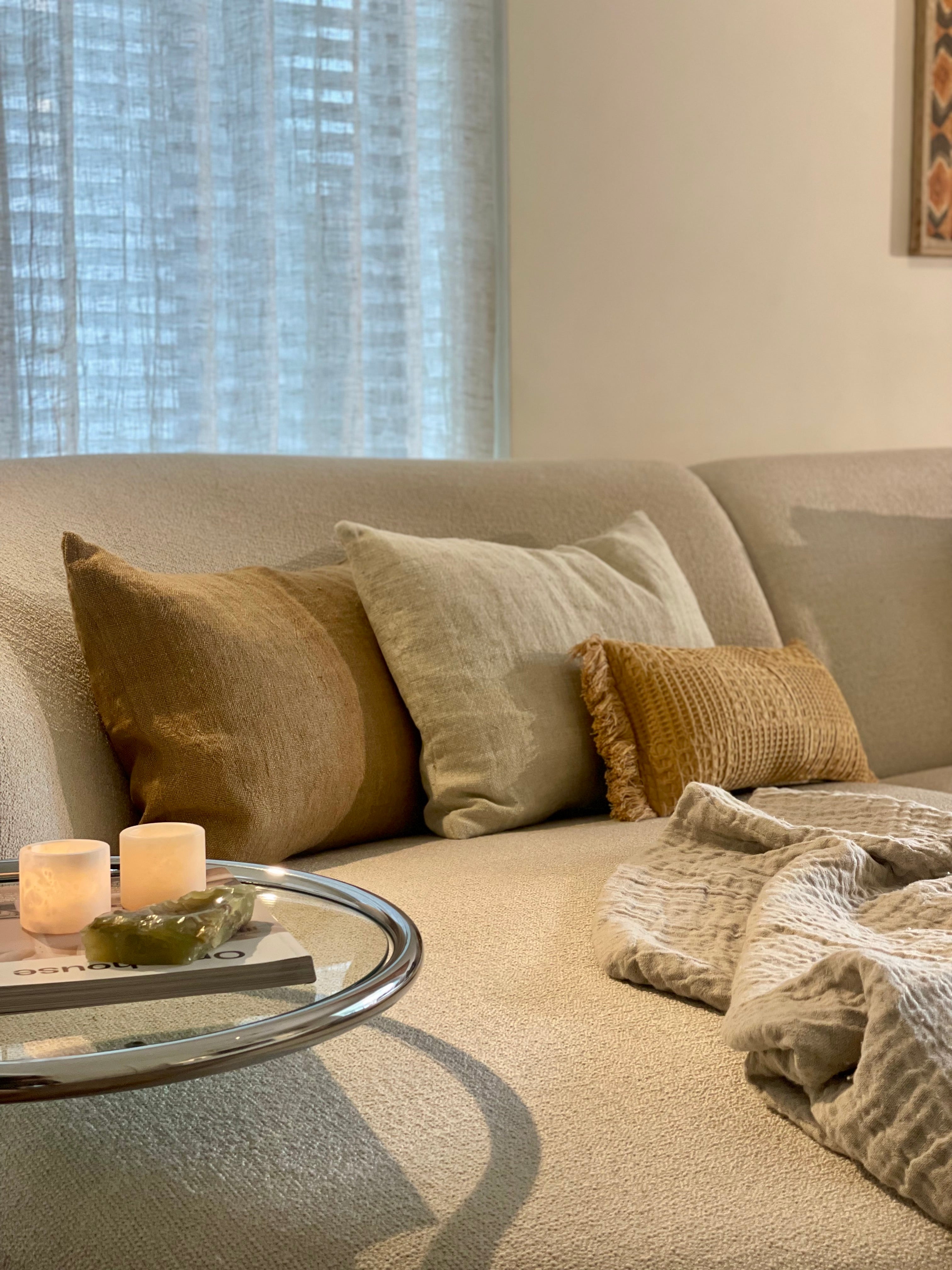 Pillow Margaux Linen pampas