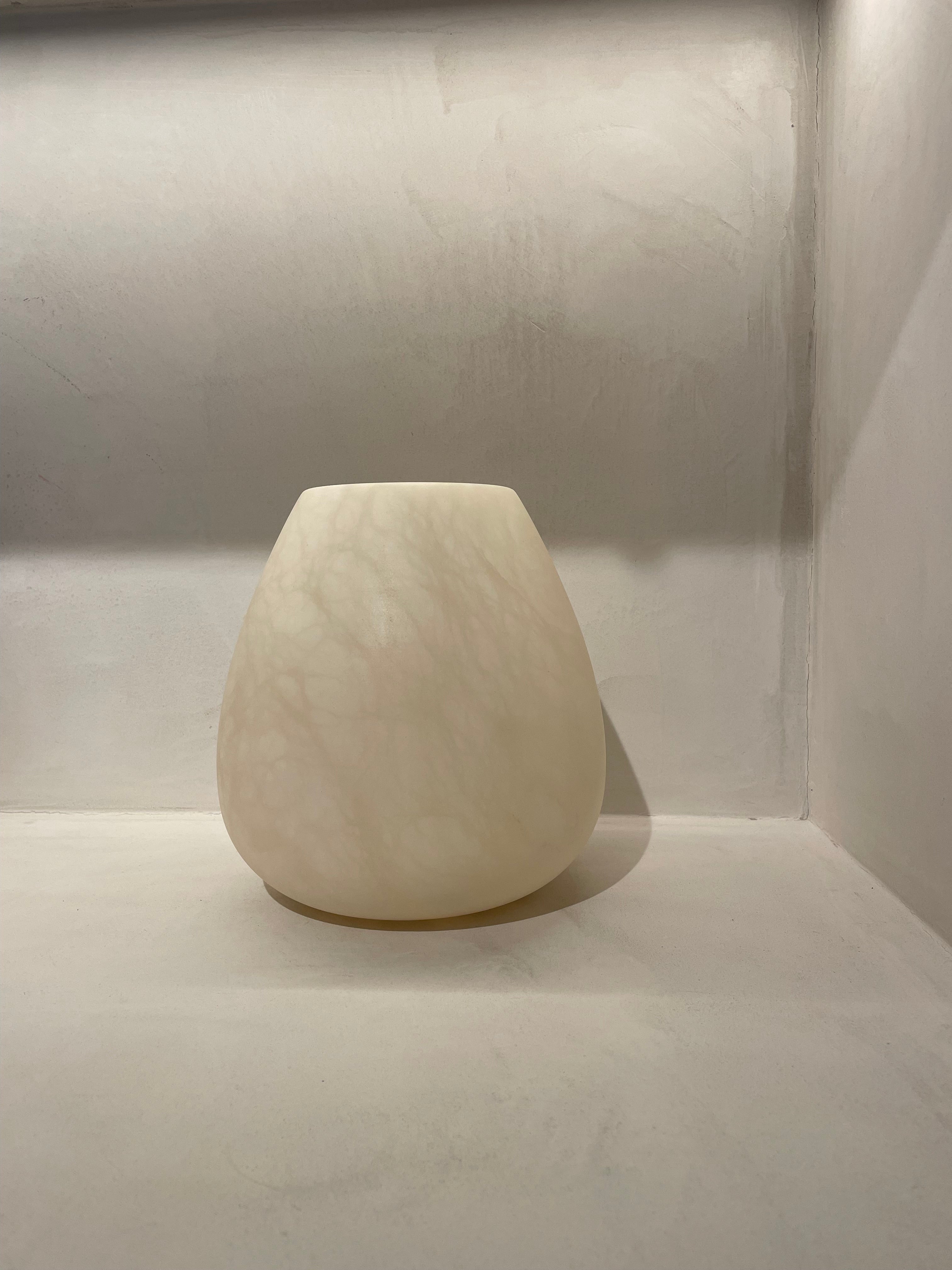 Kaarshouder albaster beige L