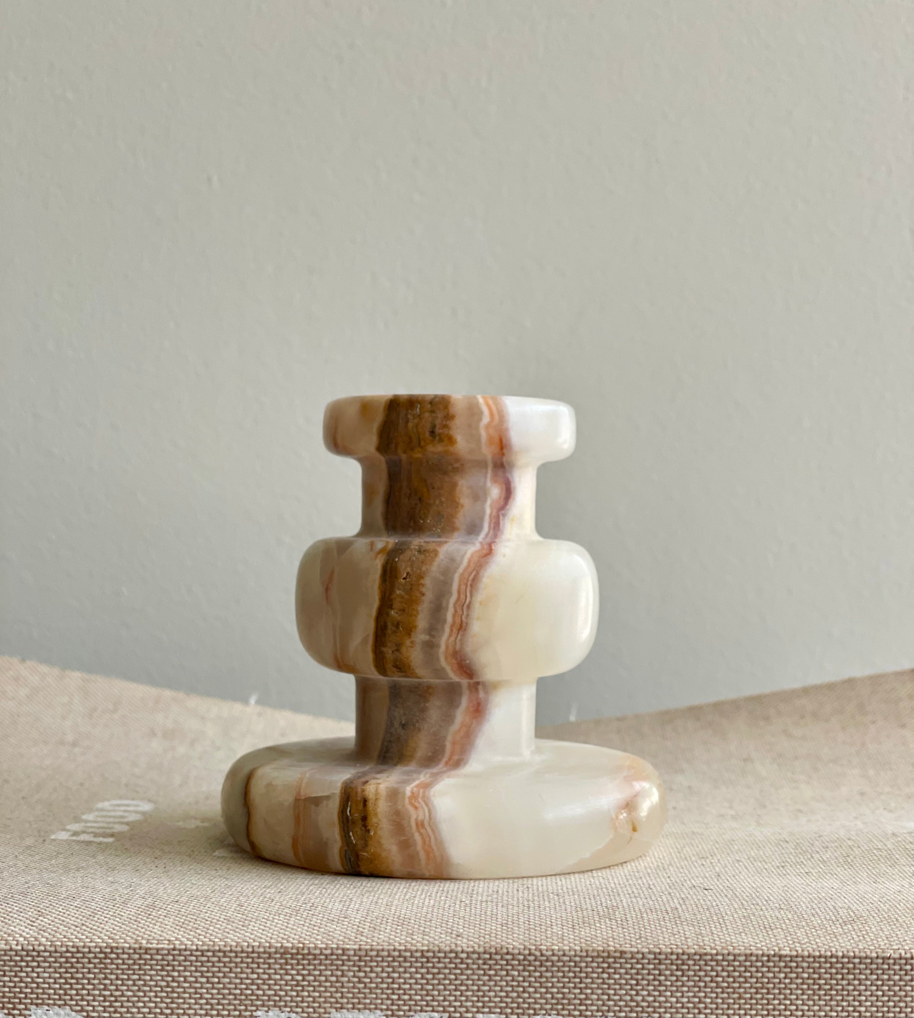 Candlestick onyx brown M