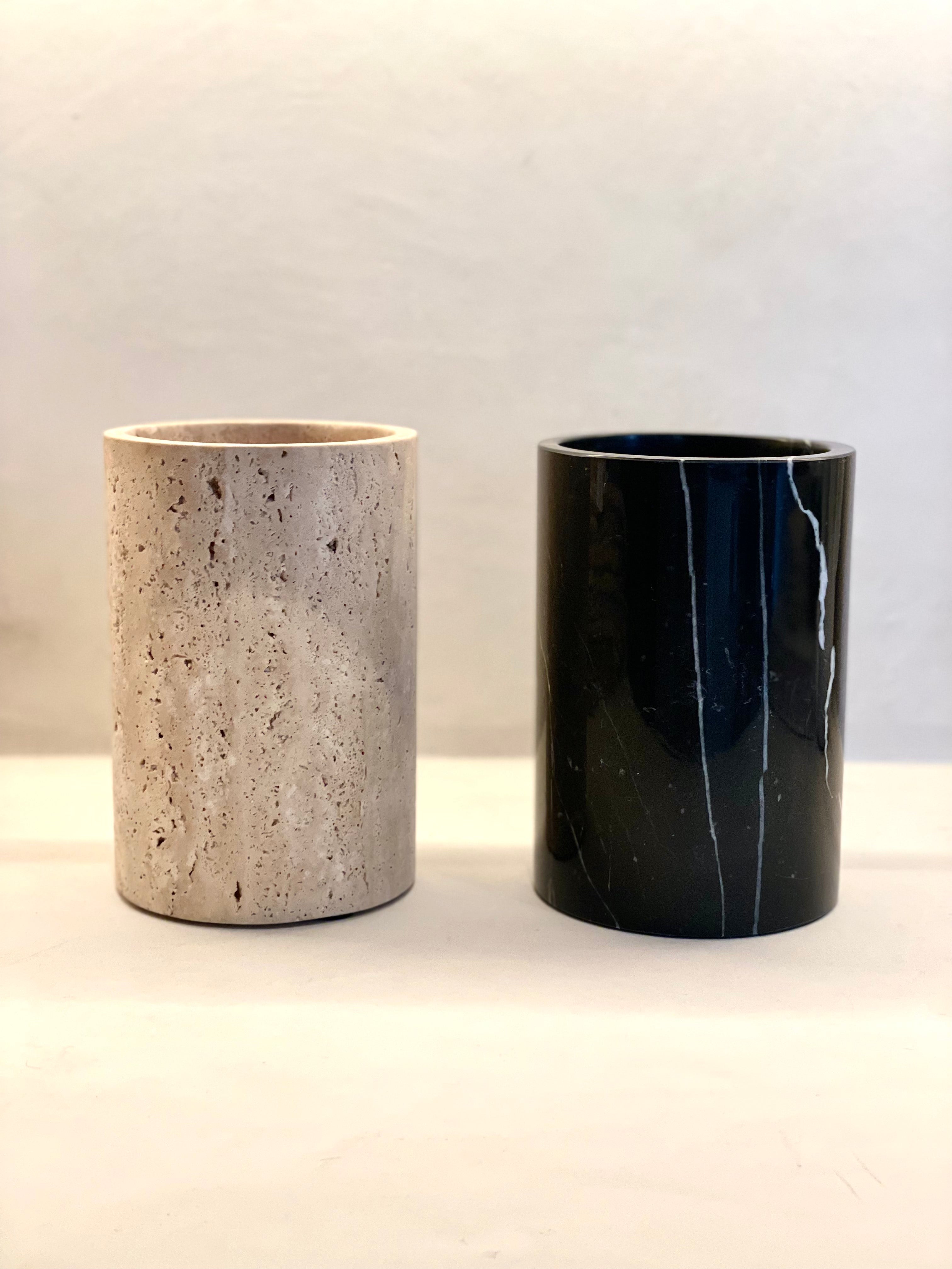 Travertine wine cooler