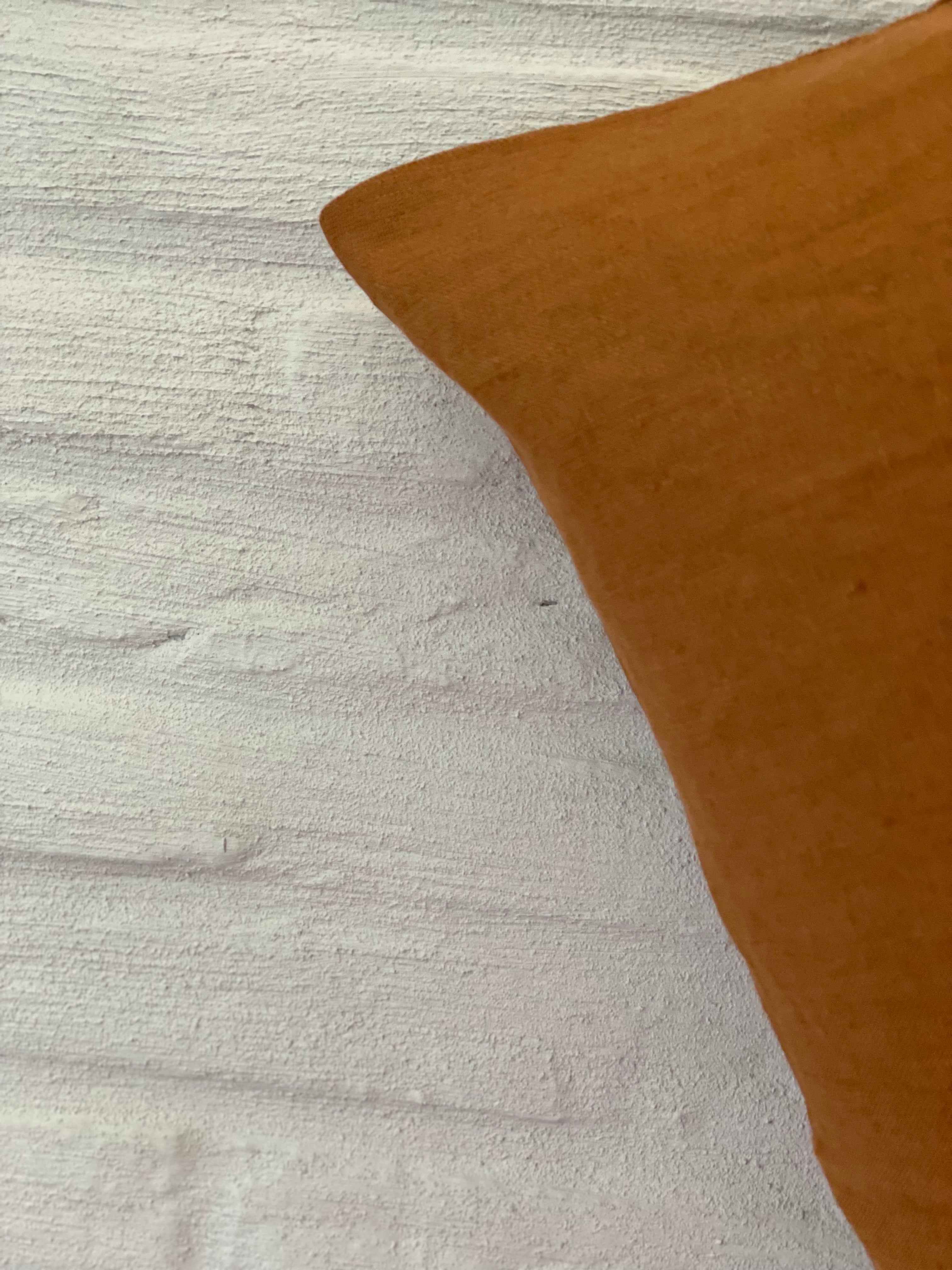 Coussin en lin - Noisette