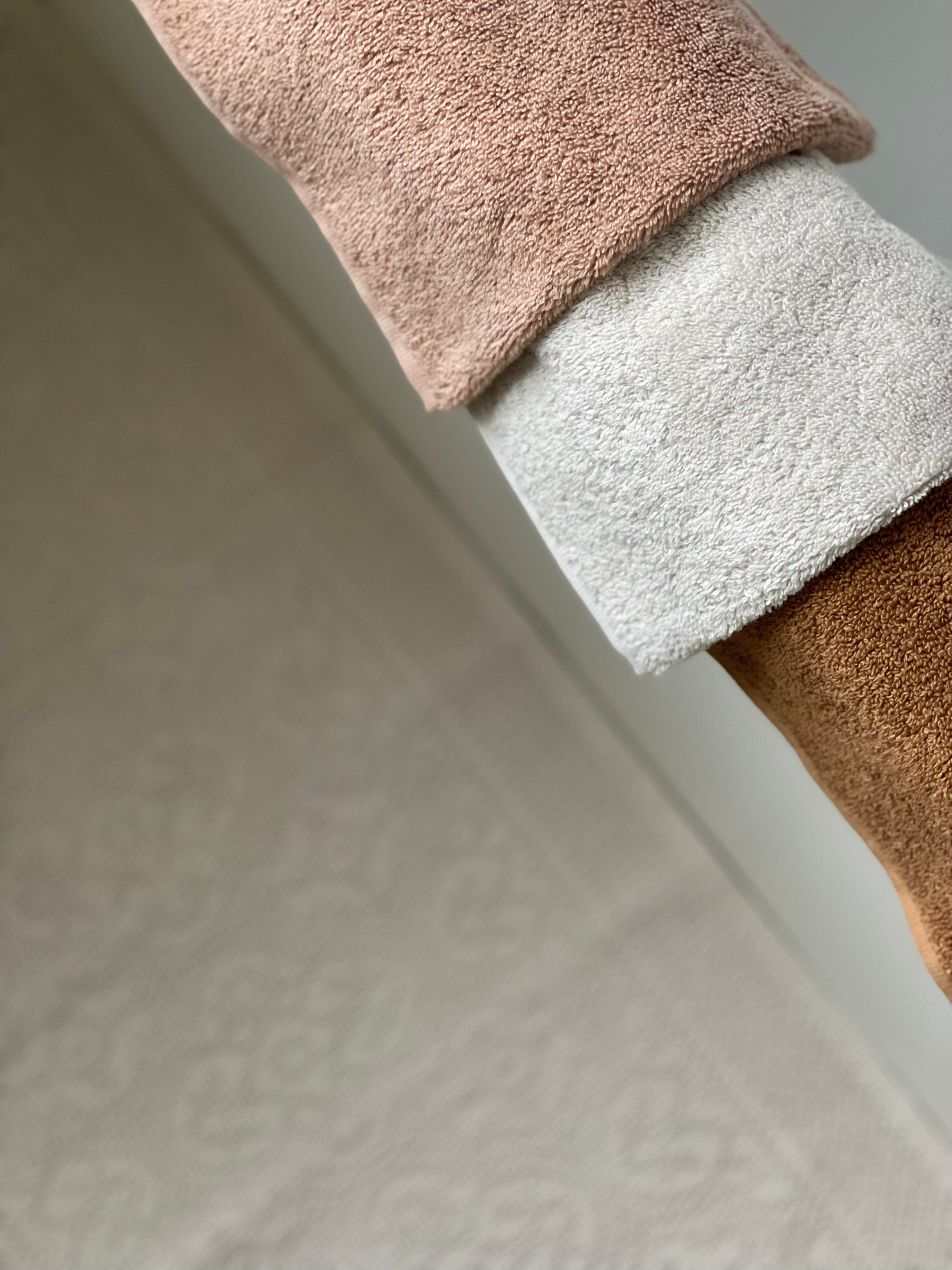Serviette de bains M vieux rose