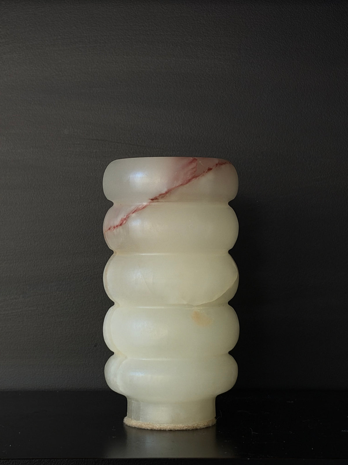 Onyx mini vase - white