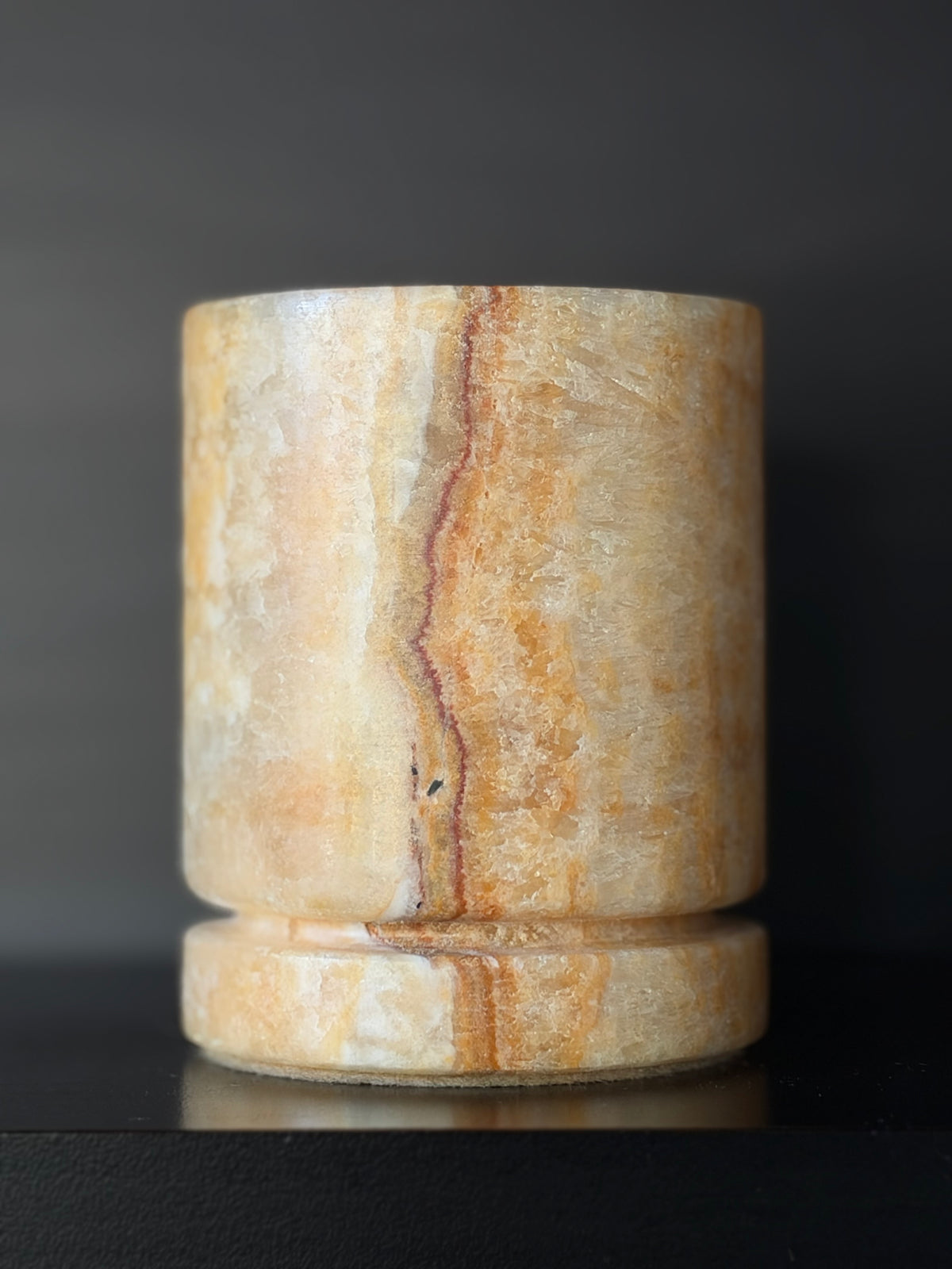 Kaarshouder caramel onyx S