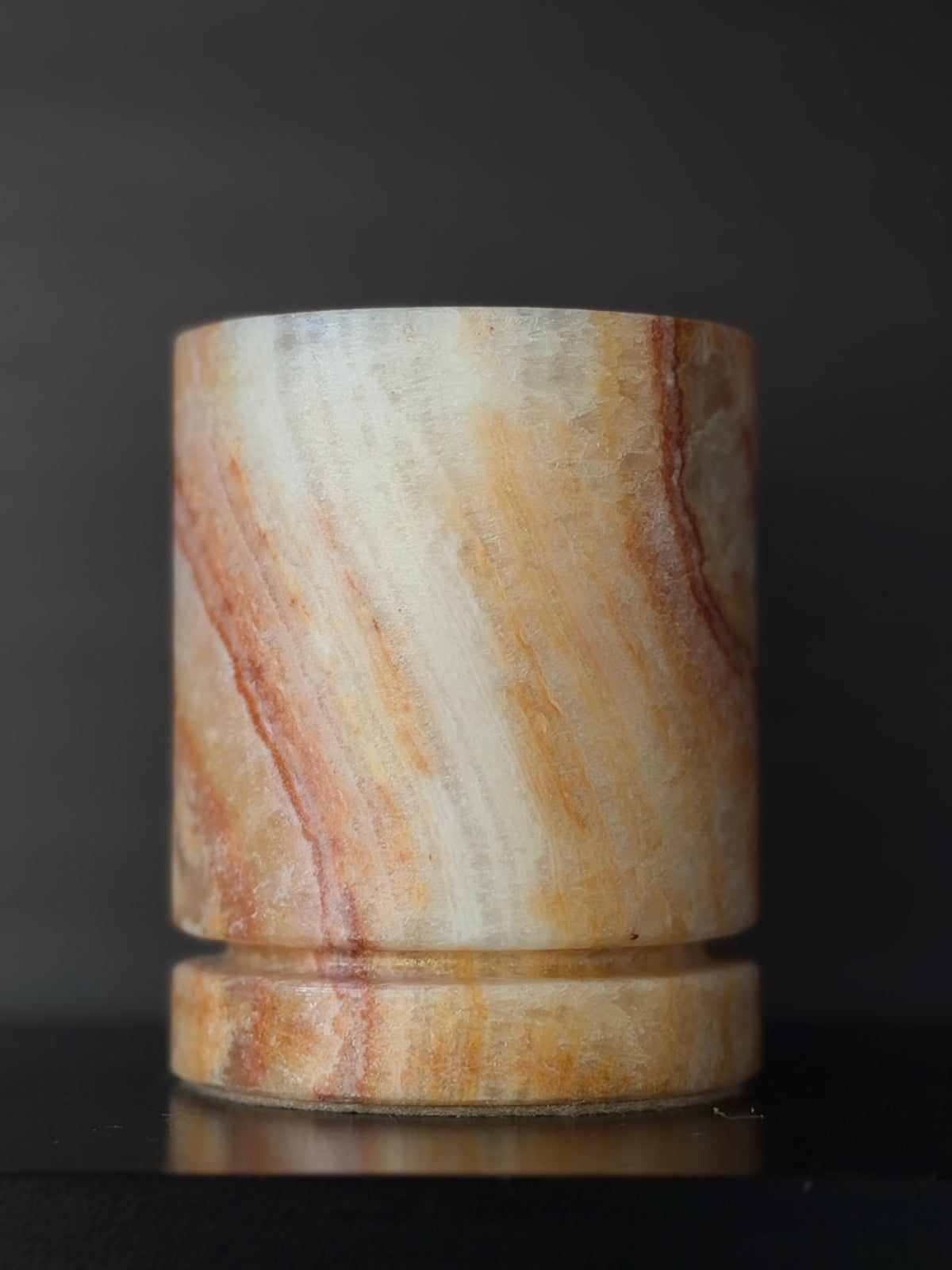 Kaarshouder caramel onyx S