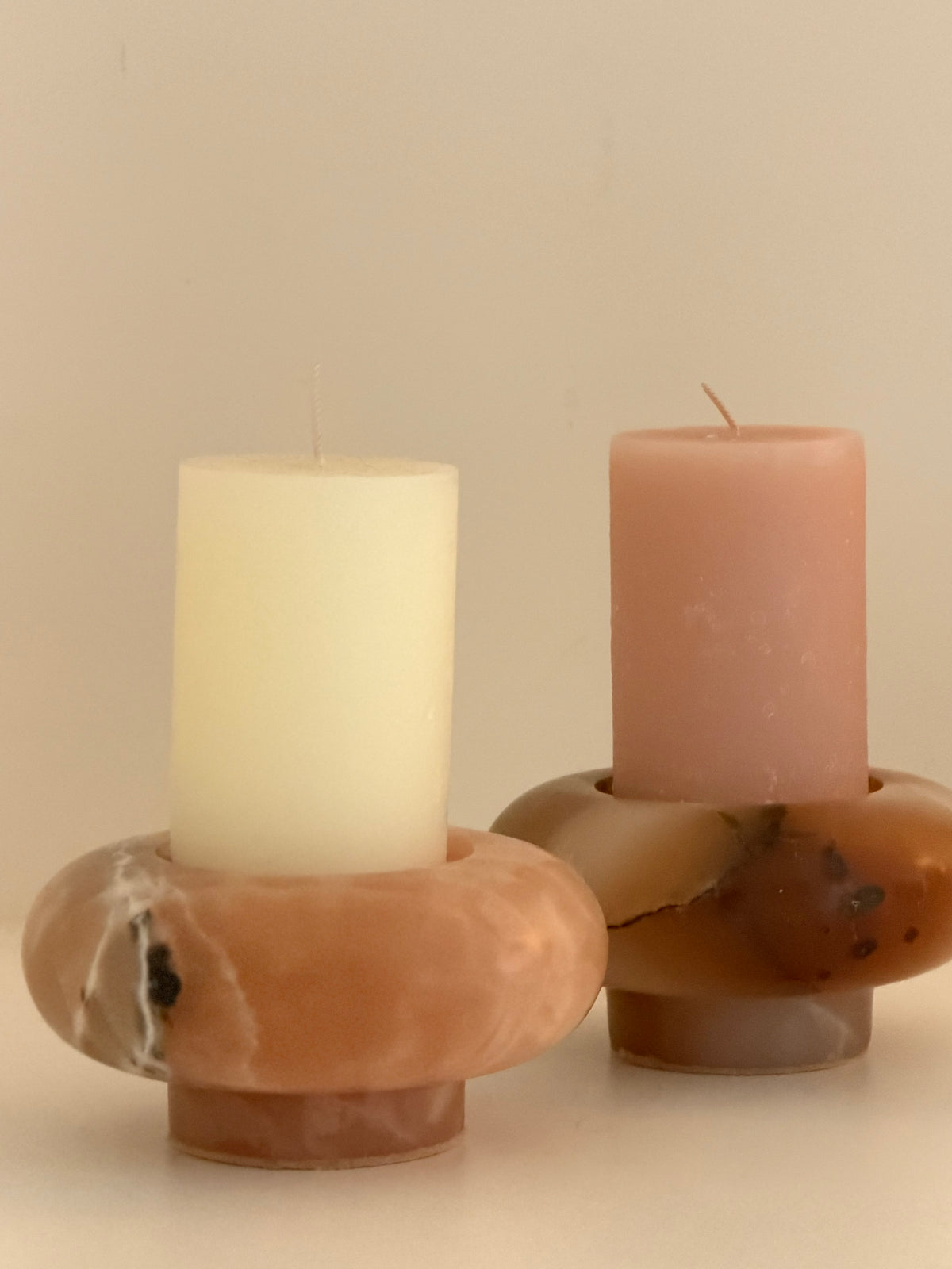 Rustic Candle Off-White