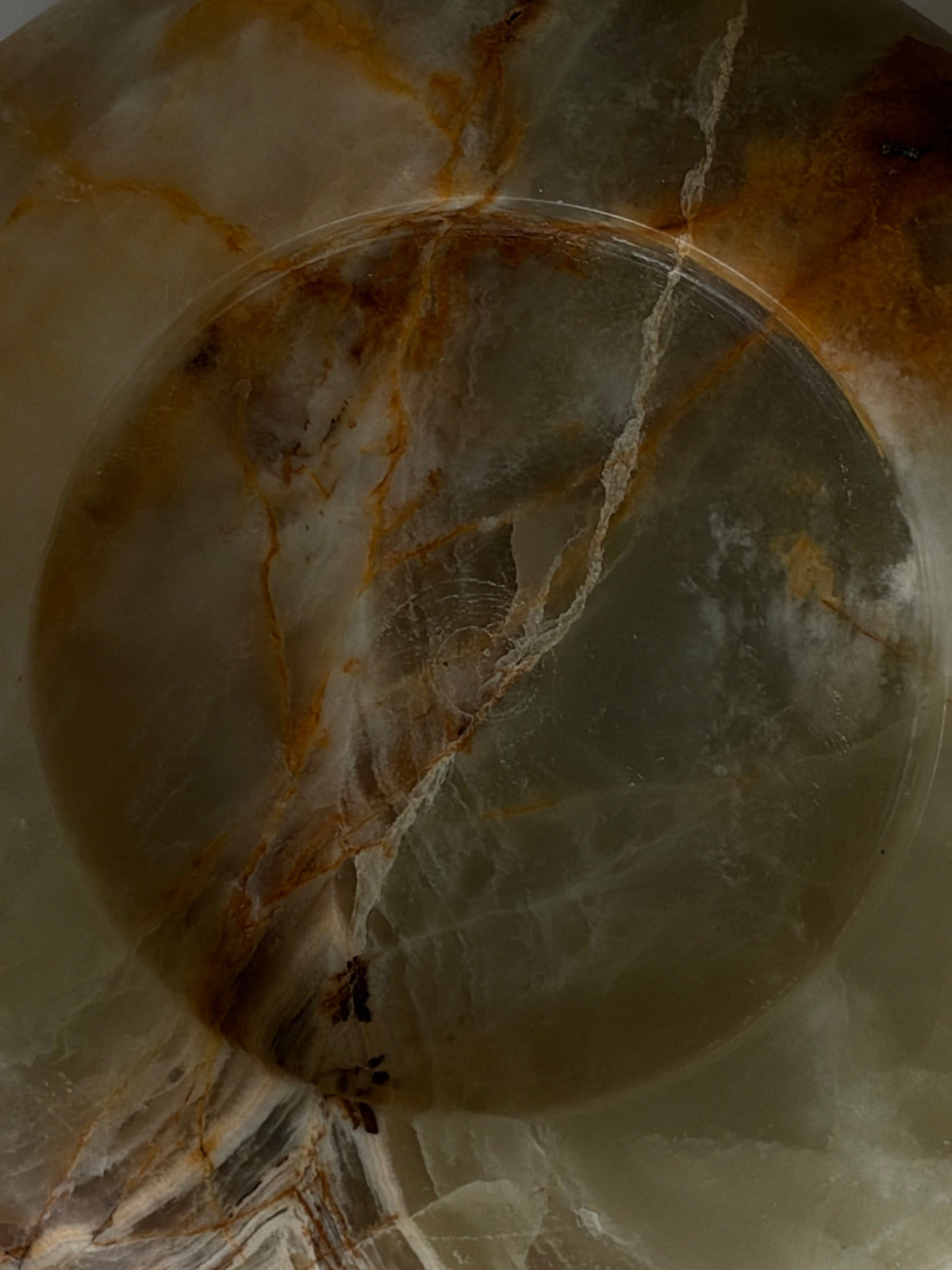 Kaarshouder donut onyx groen-bruin
