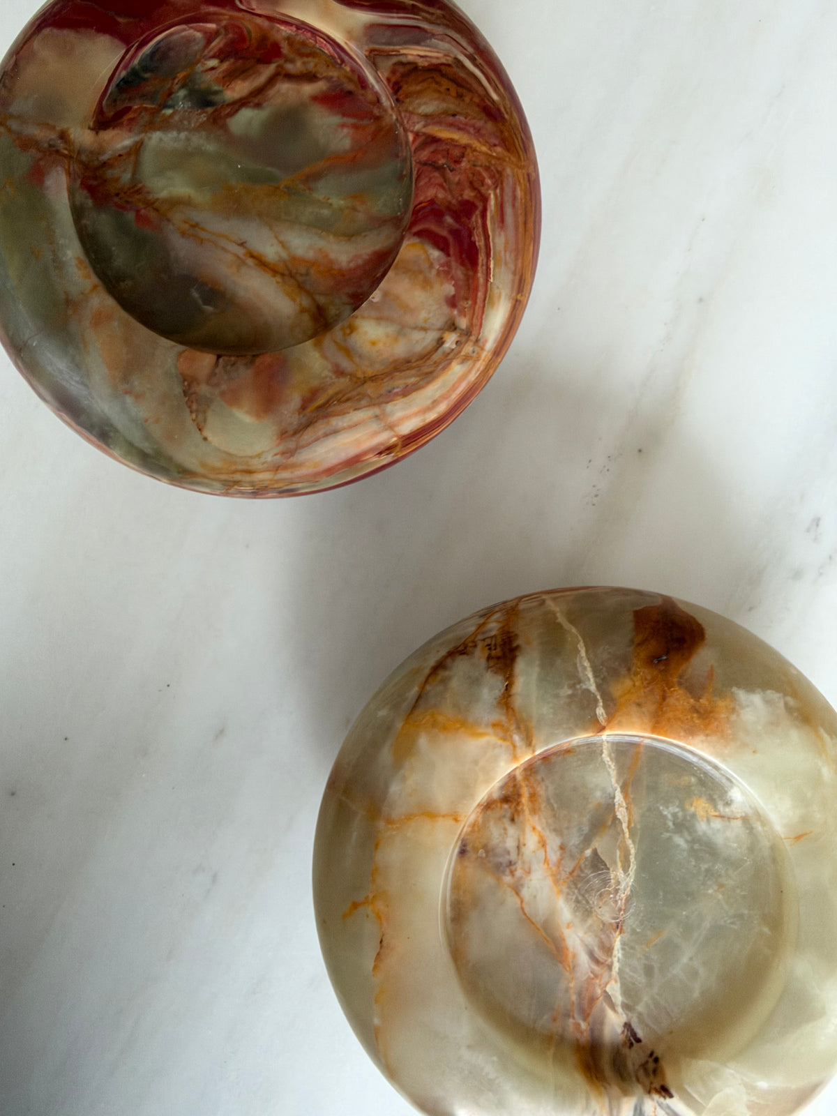 Kaarshouder donut onyx groen-bruin