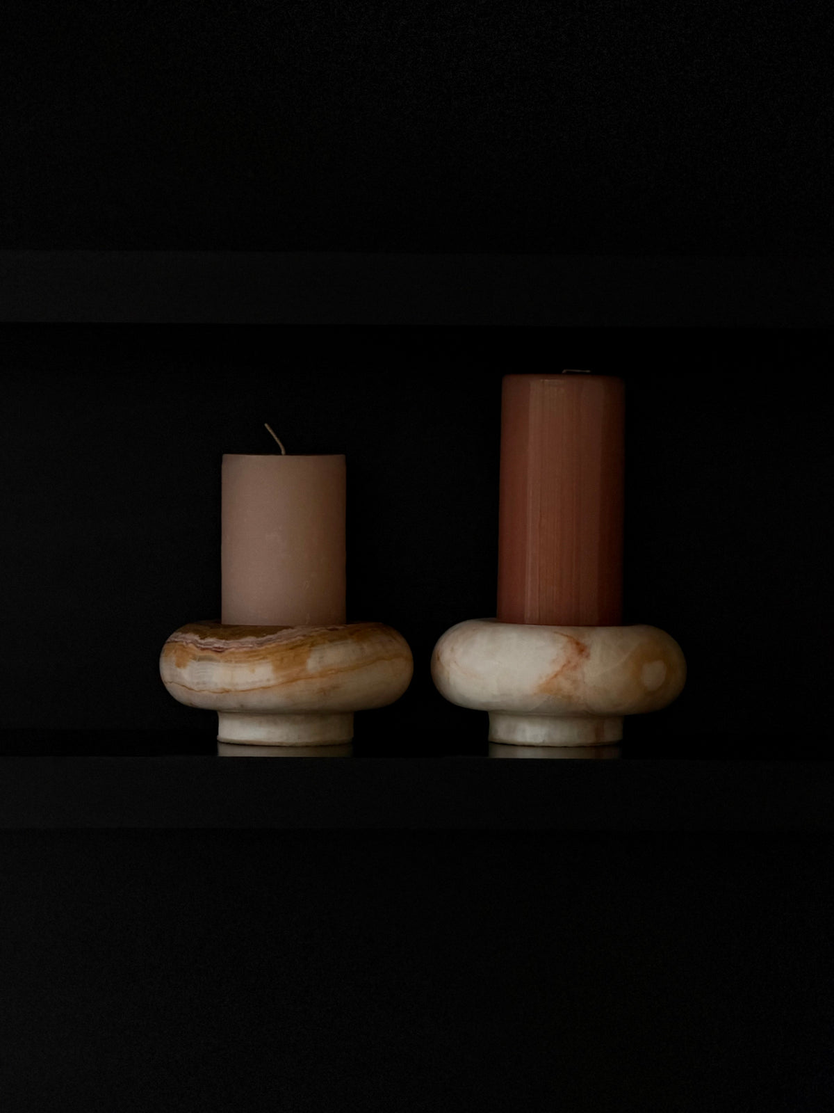 Candlestick donut onyx brown S