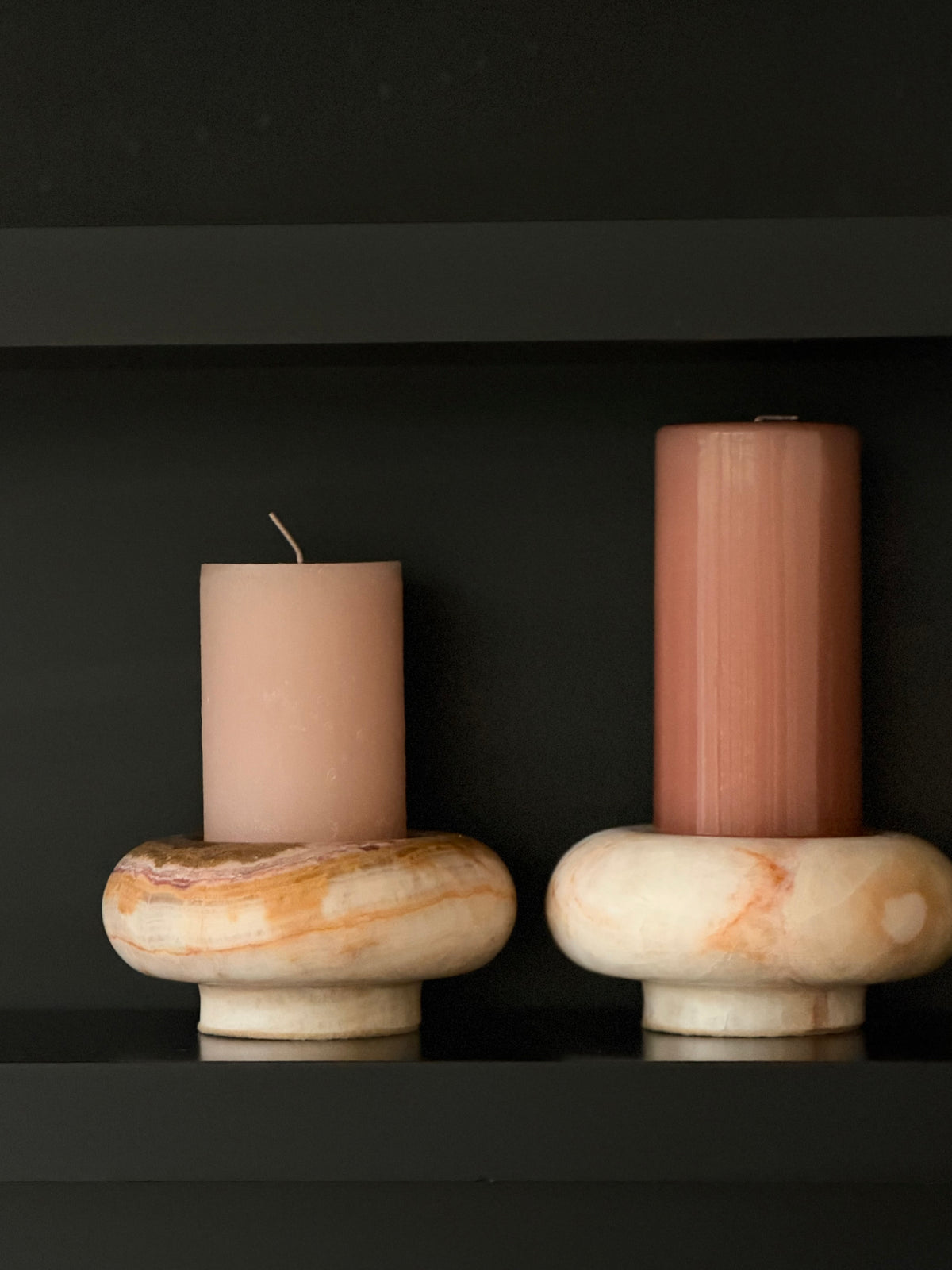 Candlestick donut onyx brown S