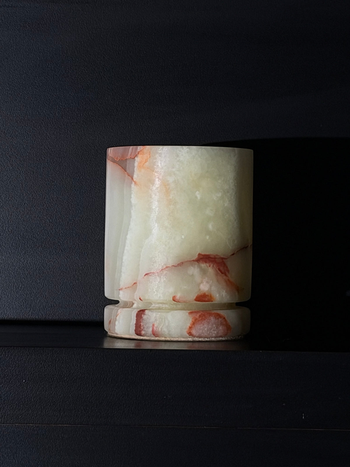 Kaarshouder lichtgroene onyx S