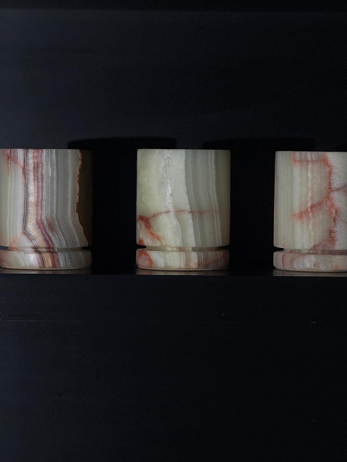 Kaarshouder lichtgroene onyx S