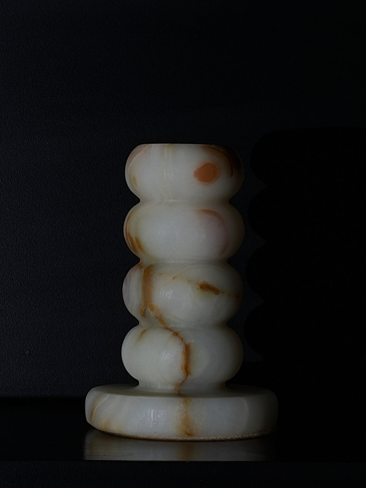 Candlestick onyx light green L