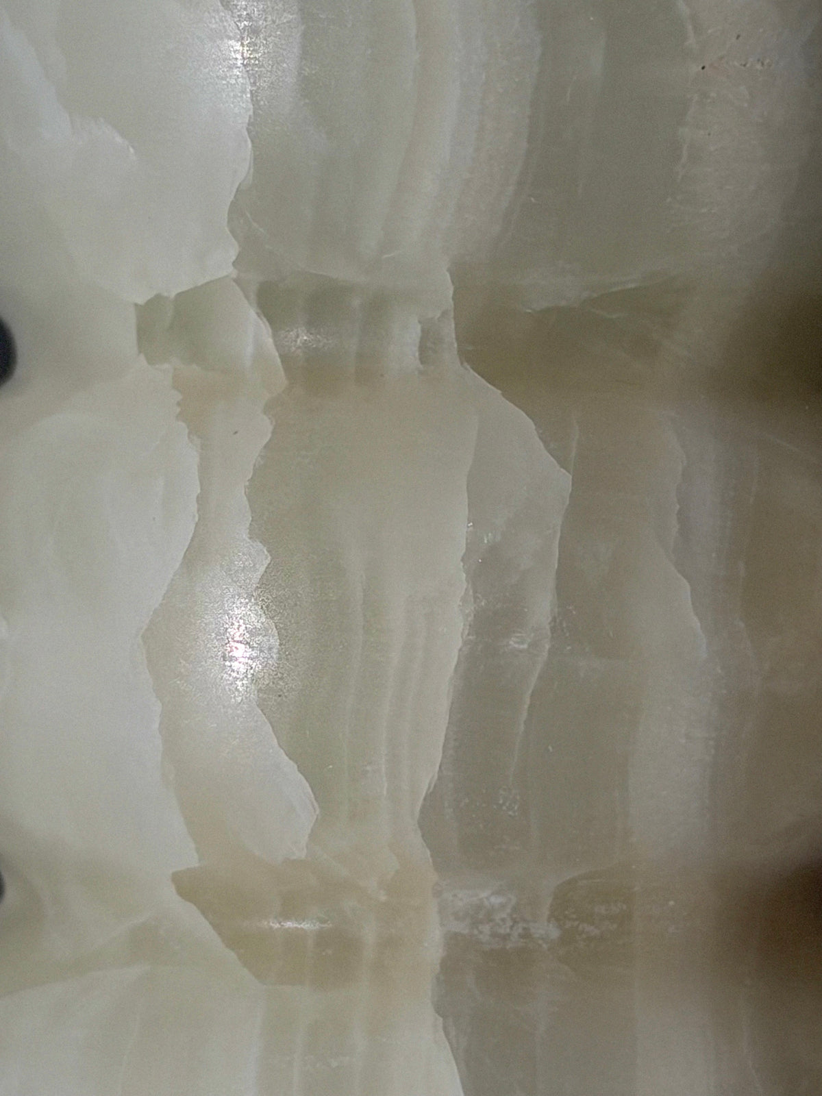 Candlestick onyx light green L
