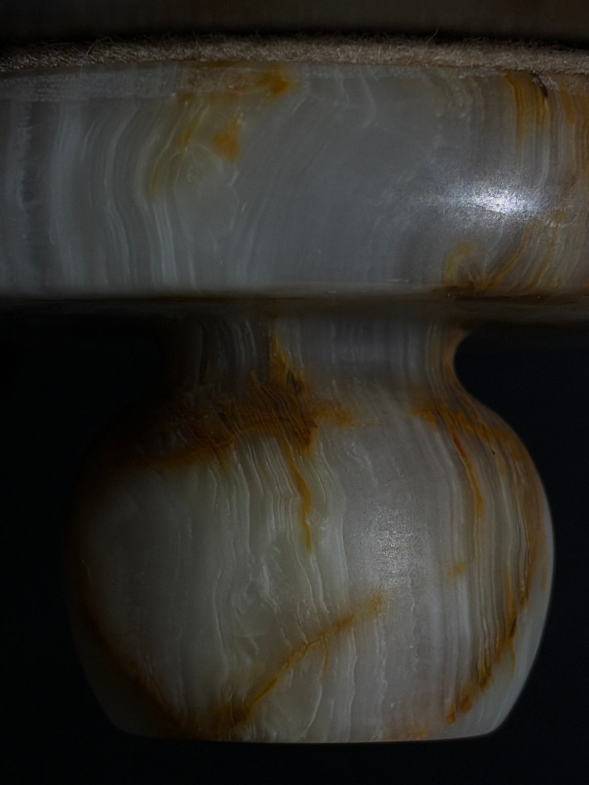 Candlestick onyx light green S
