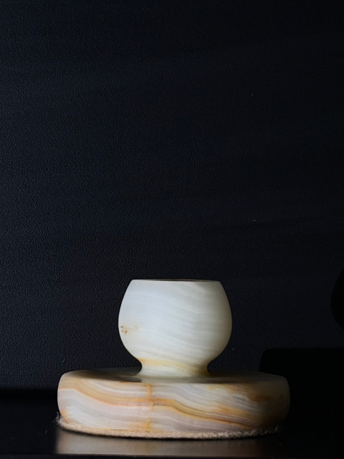 Candlestick onyx light green S