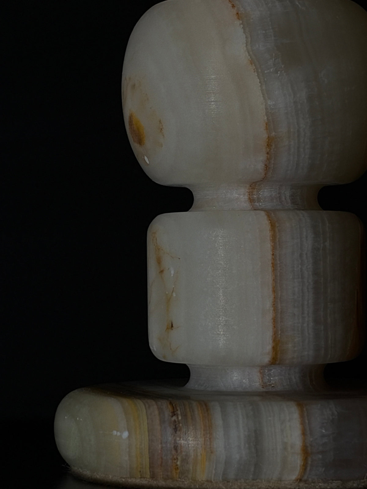 Candlestick onyx light green XL