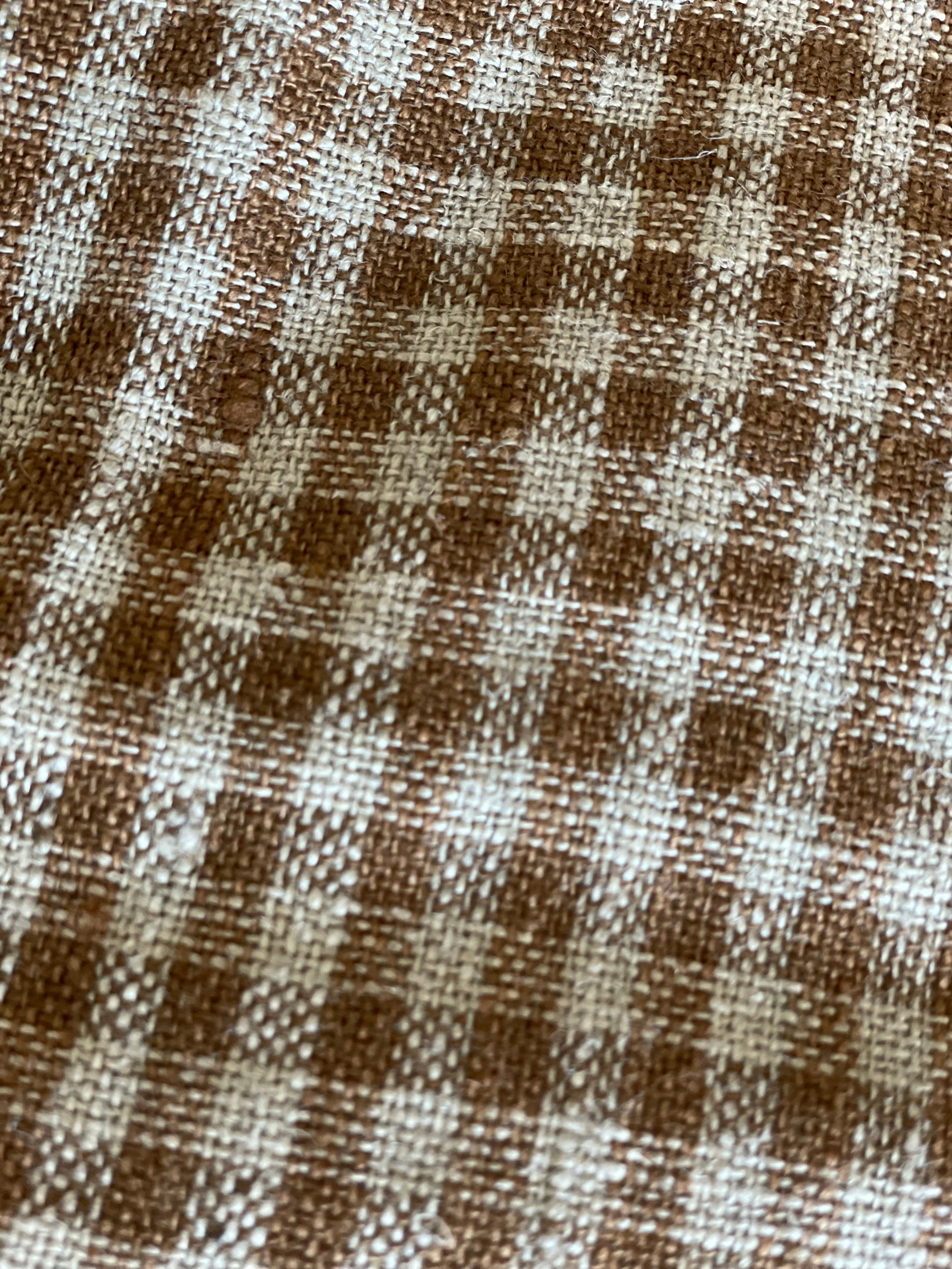 Bedsprei geruit goud - naturel