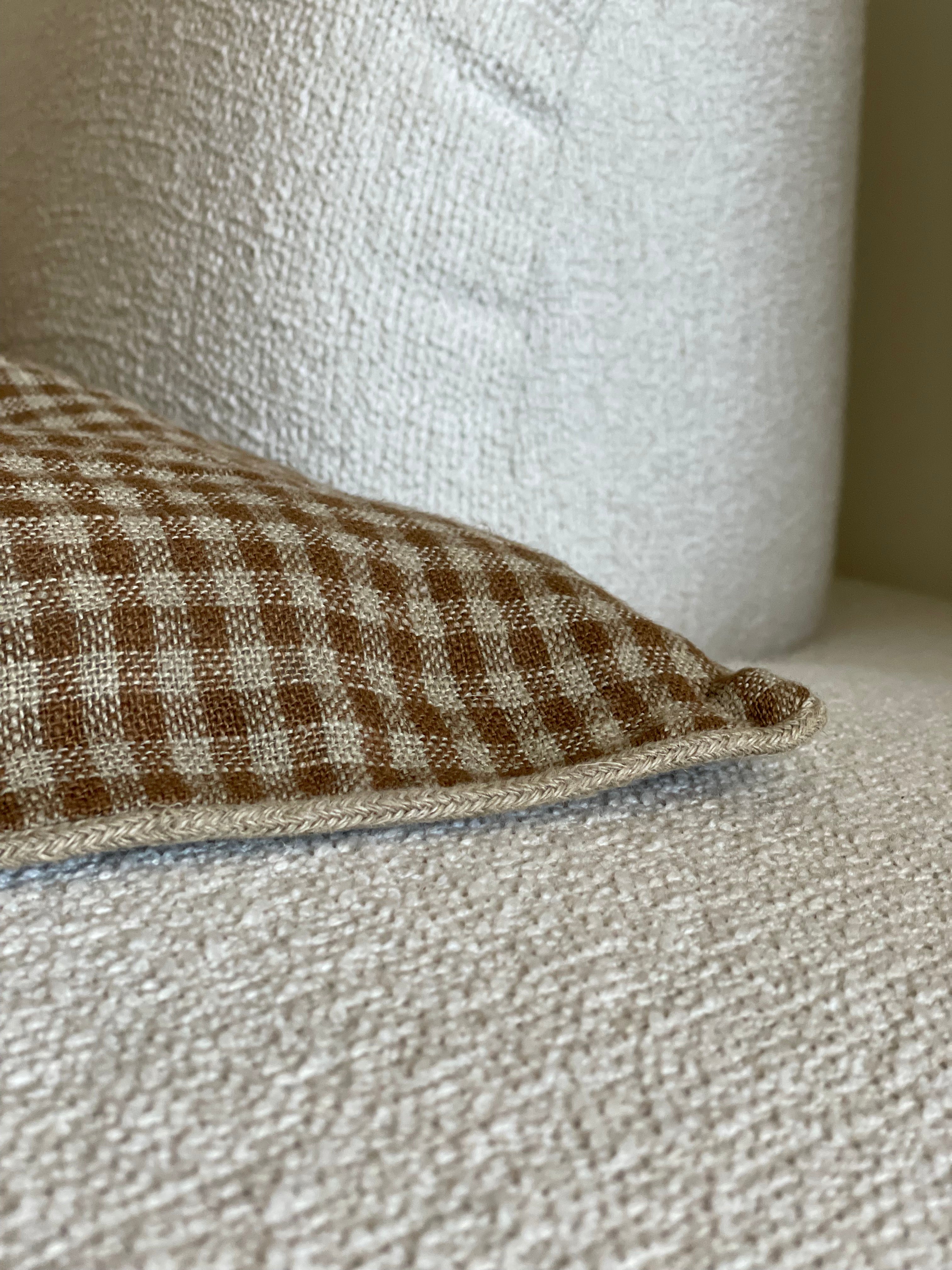 Bedsprei geruit goud - naturel