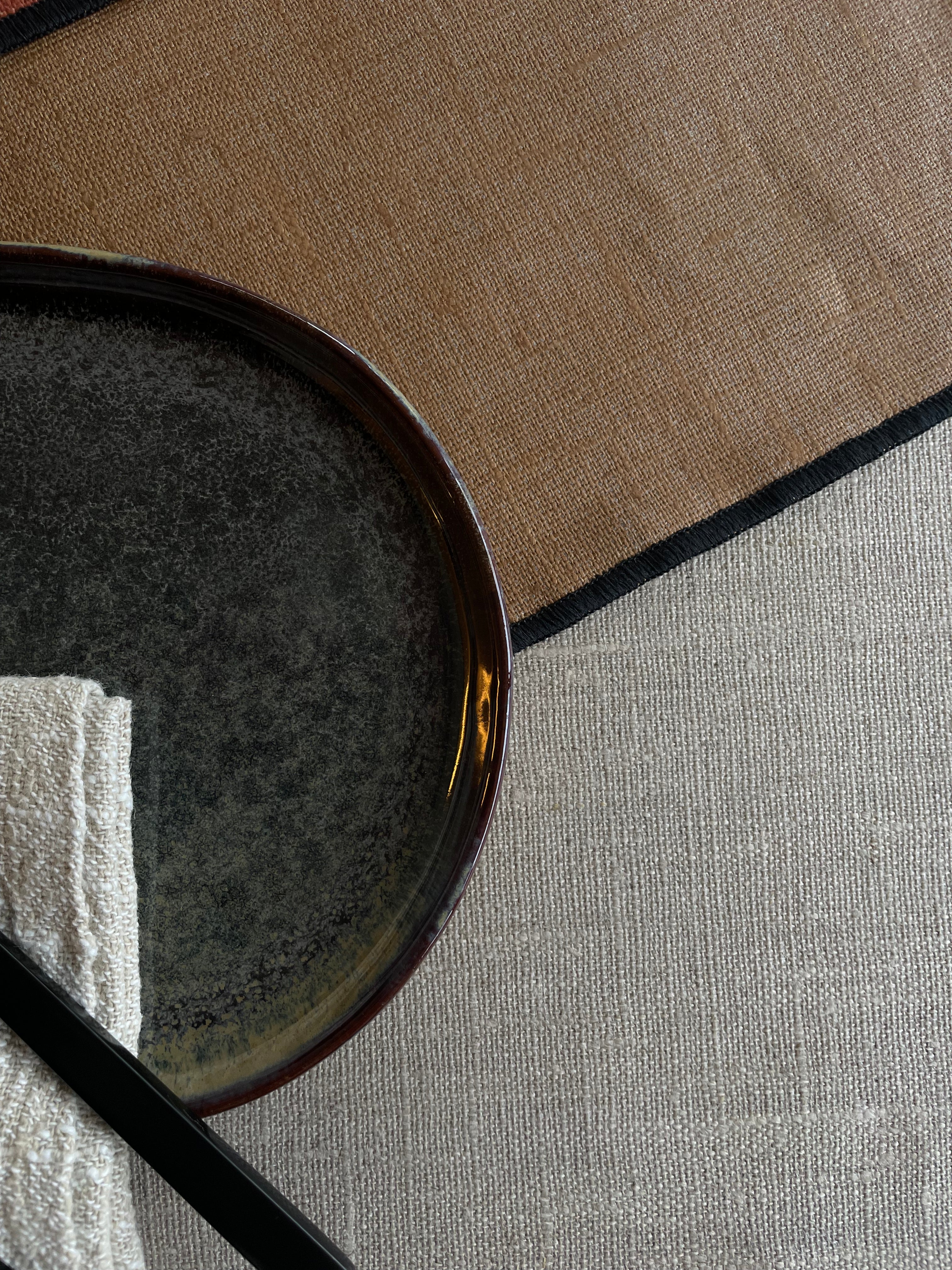Placemats linnen met coating - tartuffo - set van 4