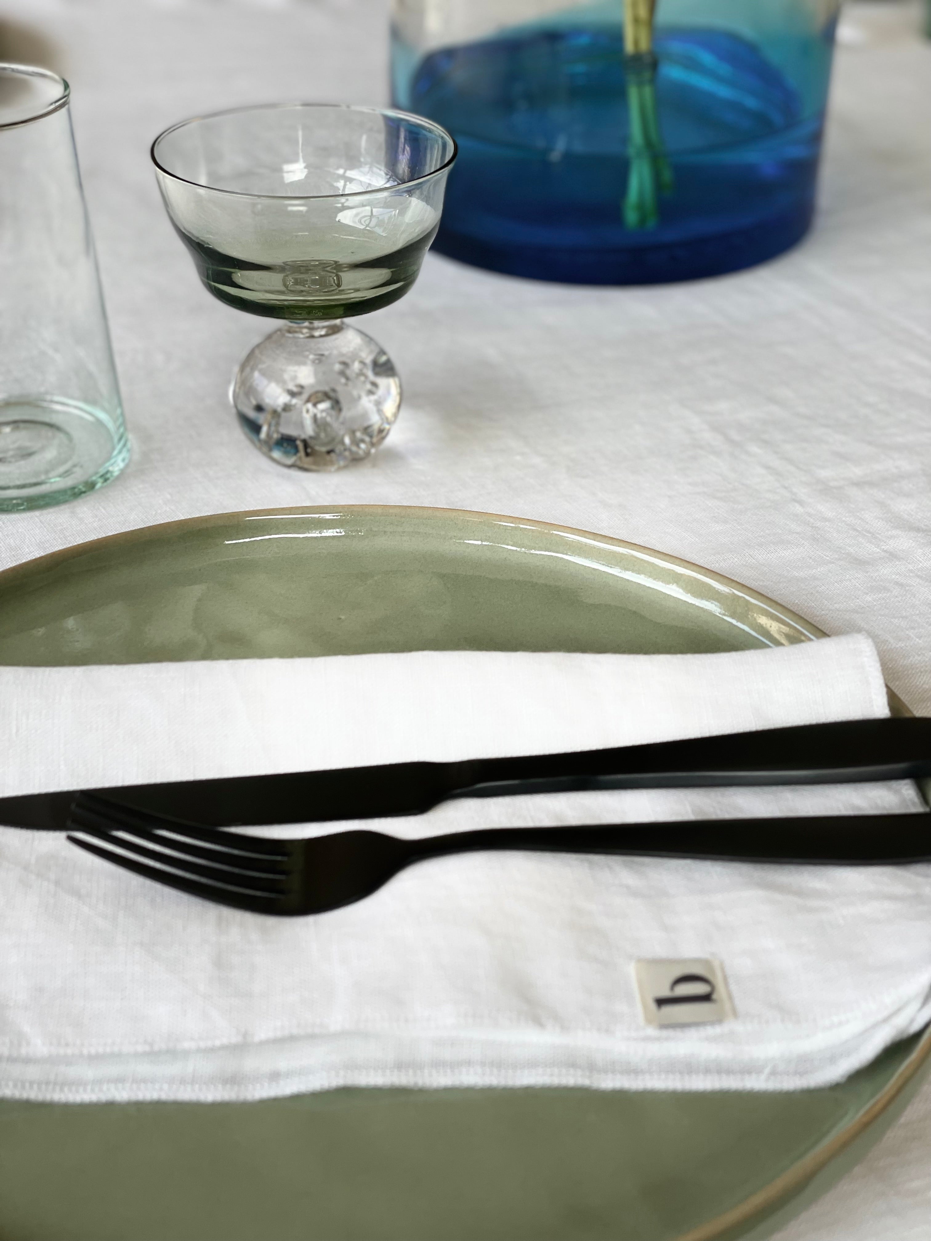 Serviette Linnen Gracie - Wit - set van 4