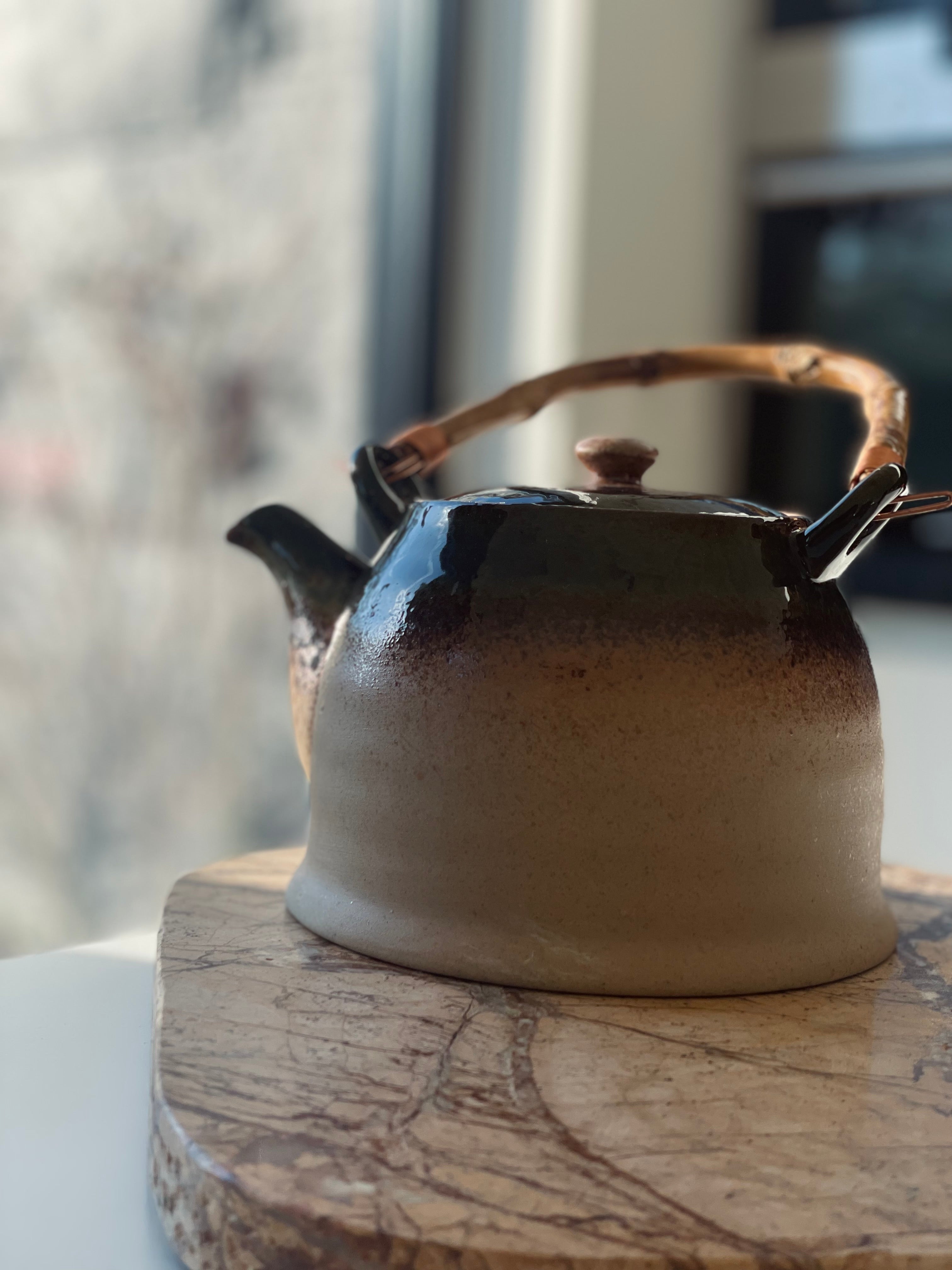 Theepot Aura mosgroen