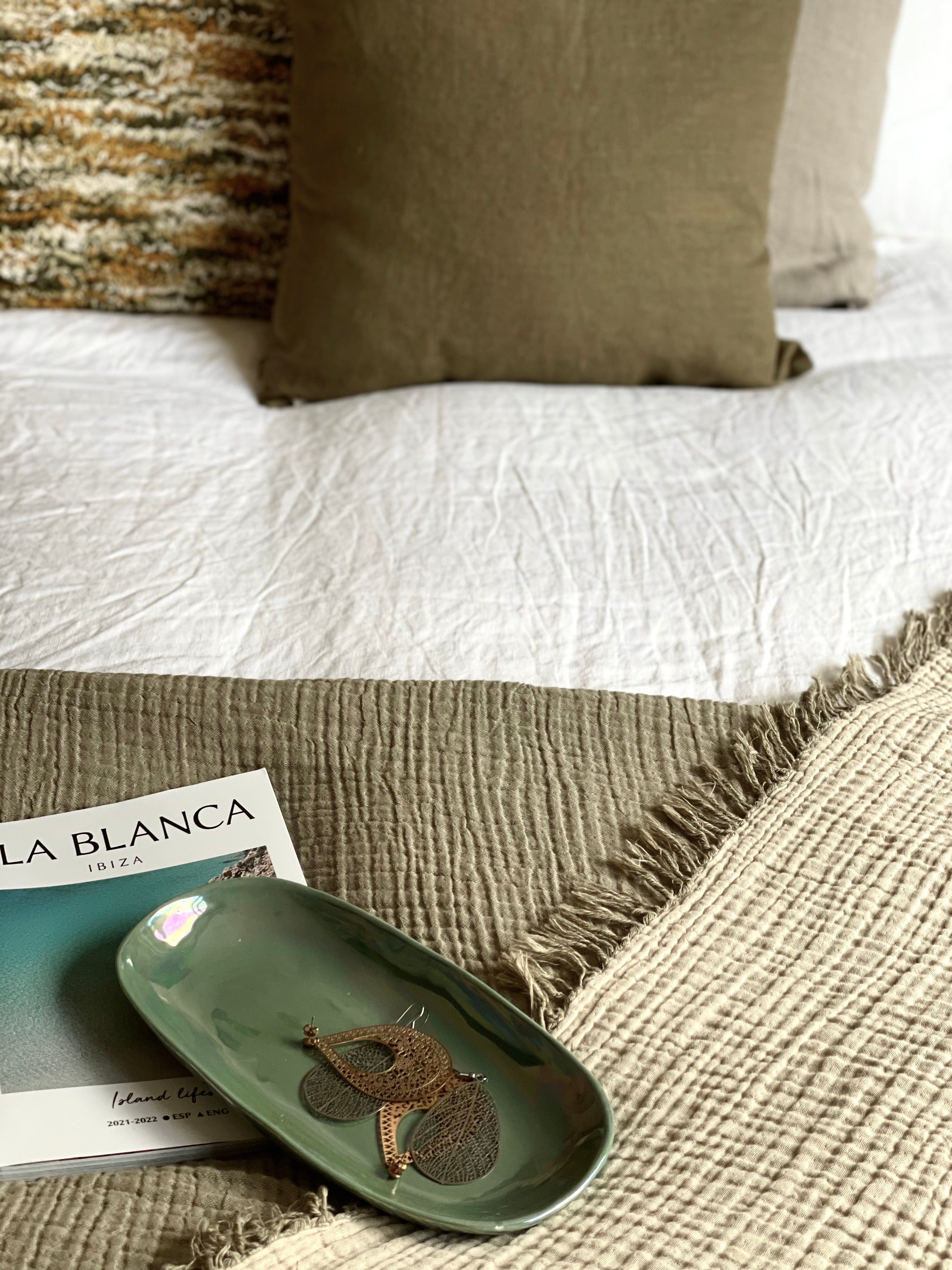 Housse de couette en lin - Blanc