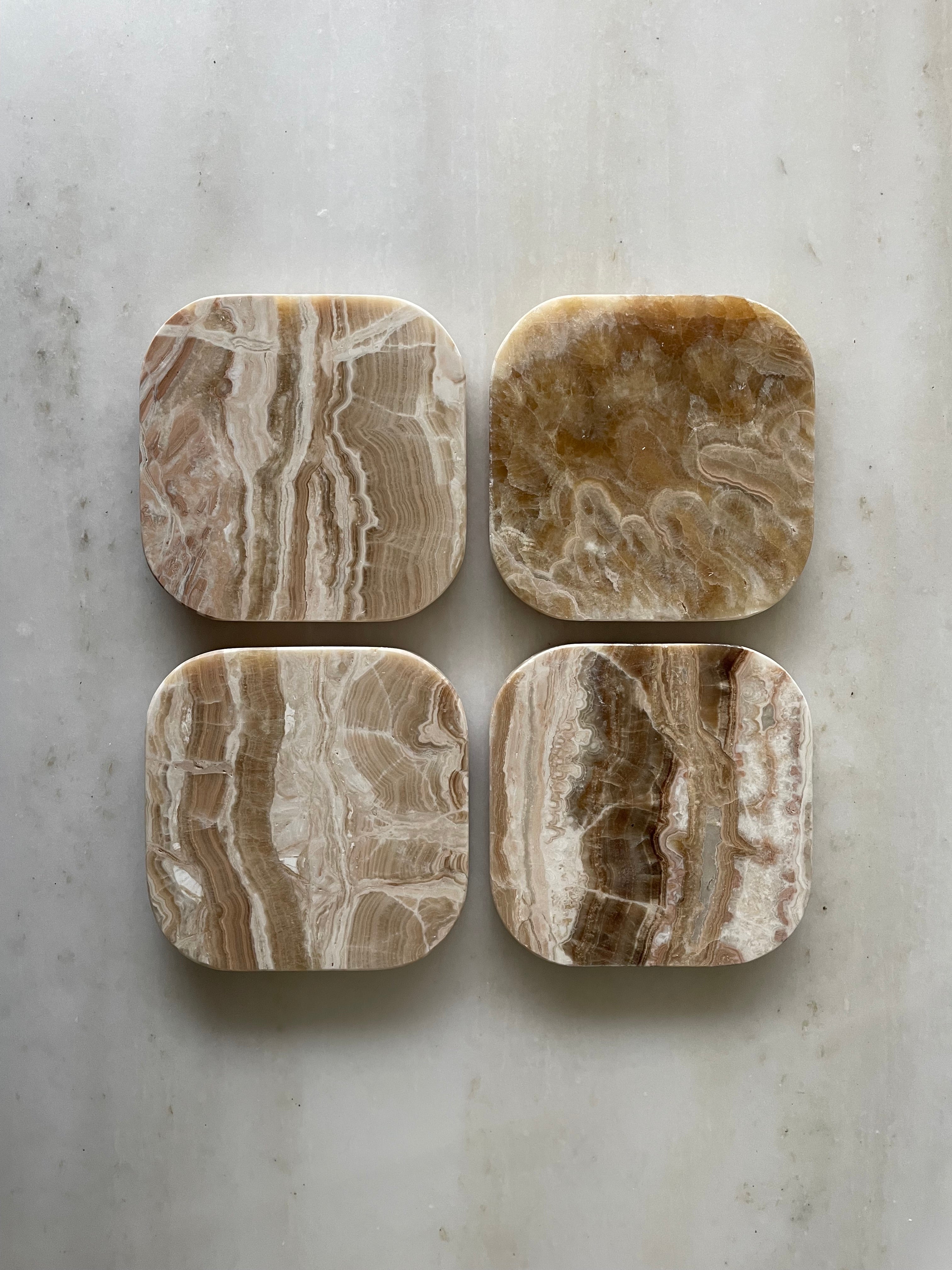 Onderzetters Onyx - set van 4